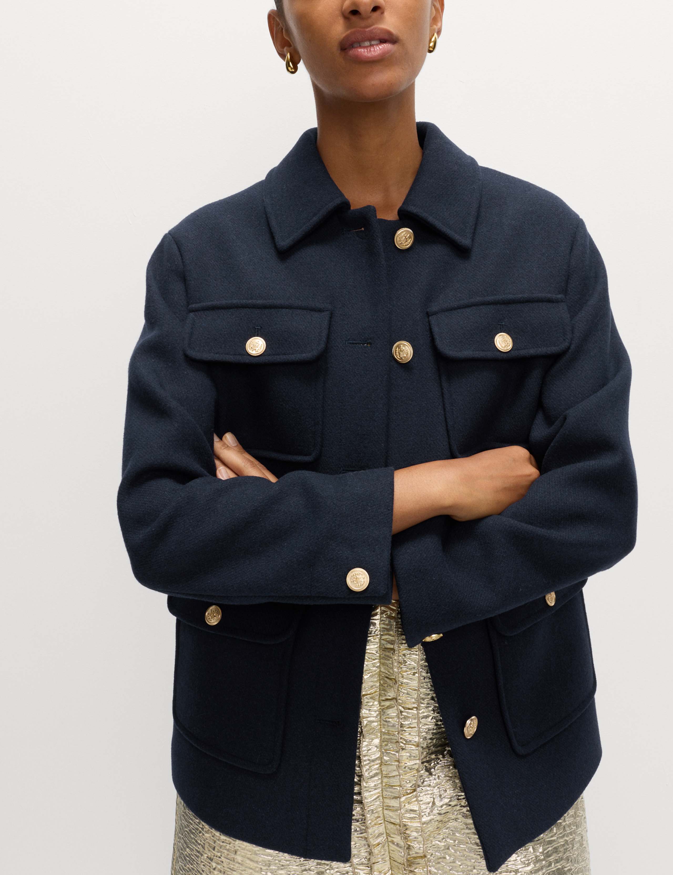 Wool Blend Utility Jacket 3 of 6