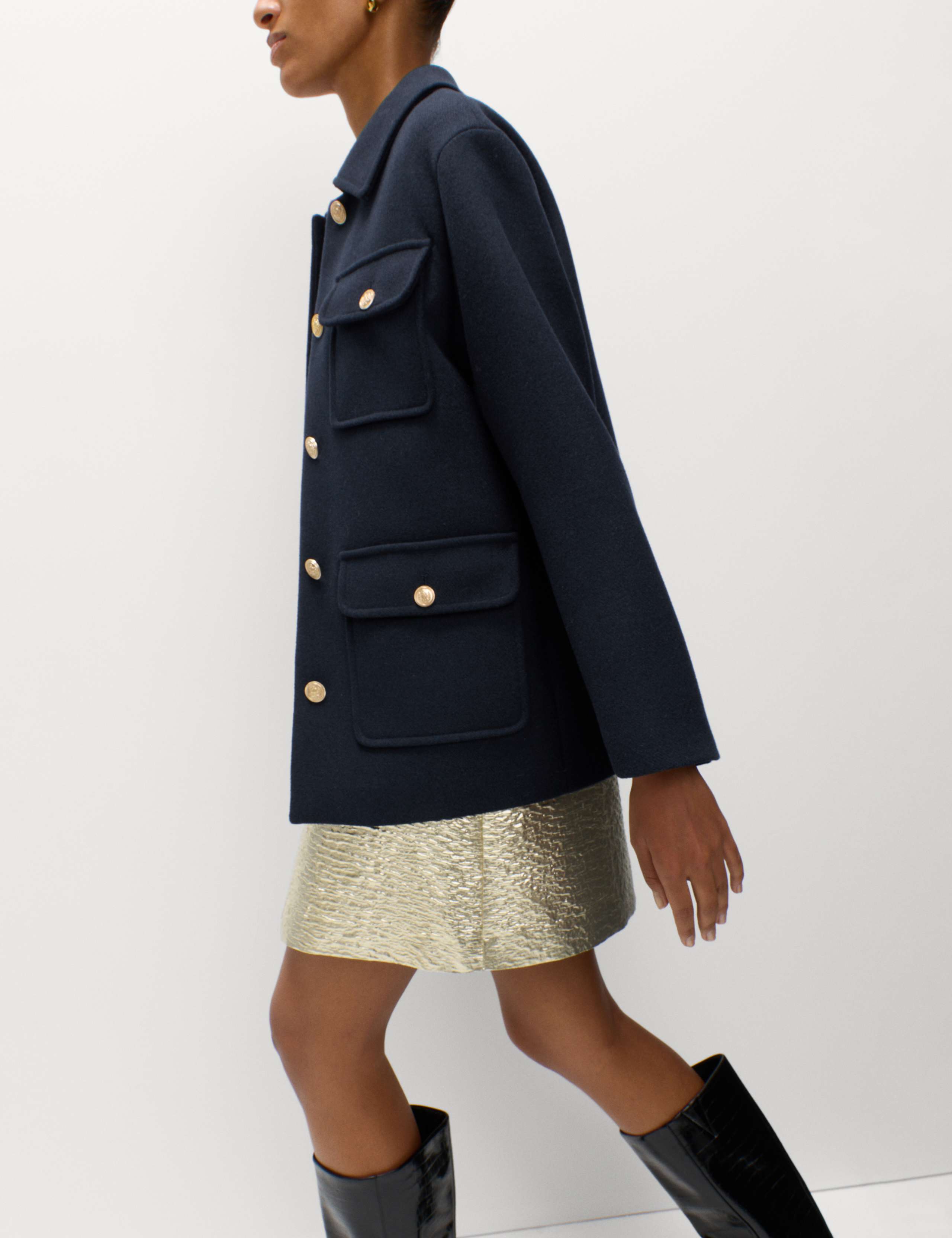 Wool Blend Utility Jacket 4 of 6