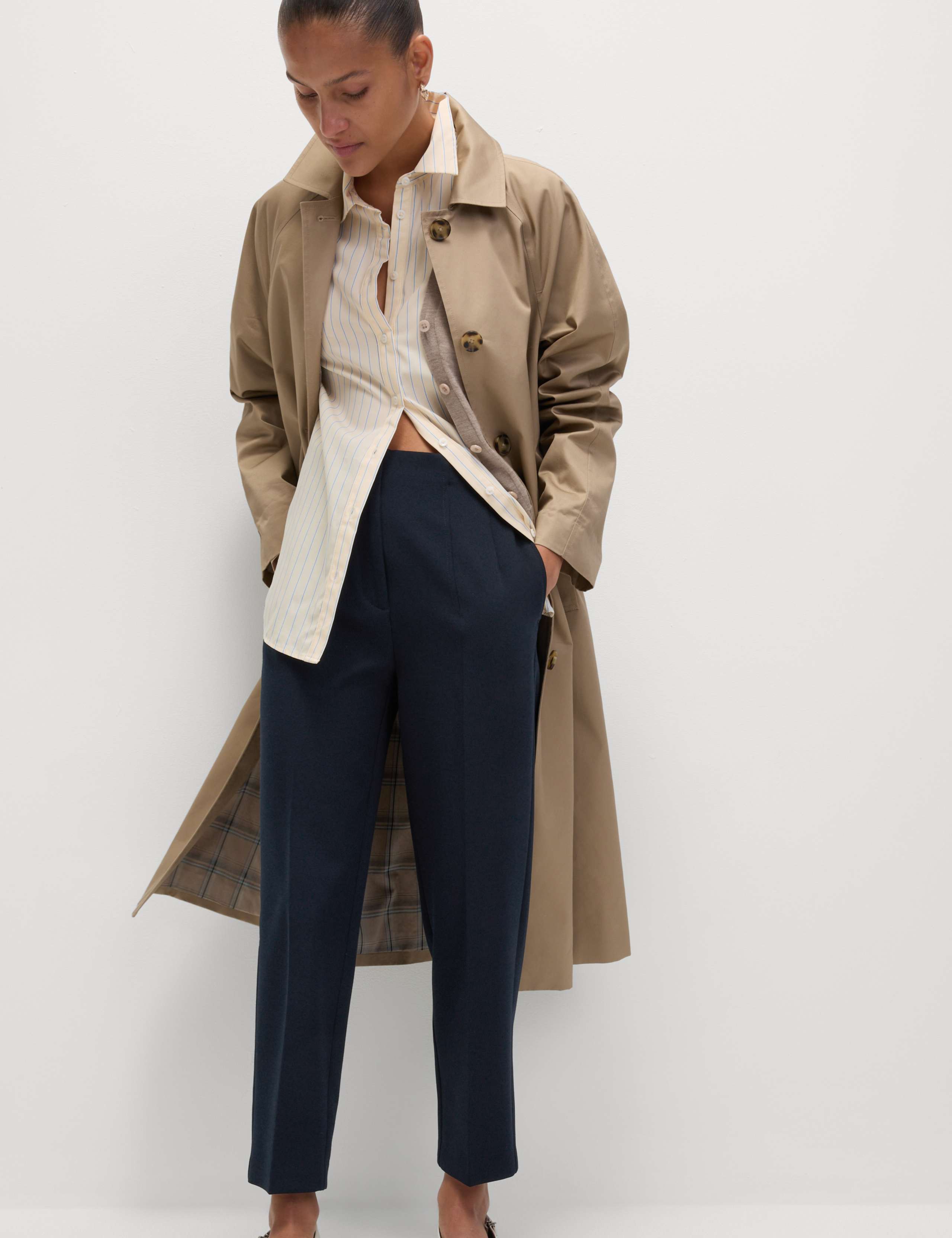 Tapered Ankle Grazer Trousers 3 of 6
