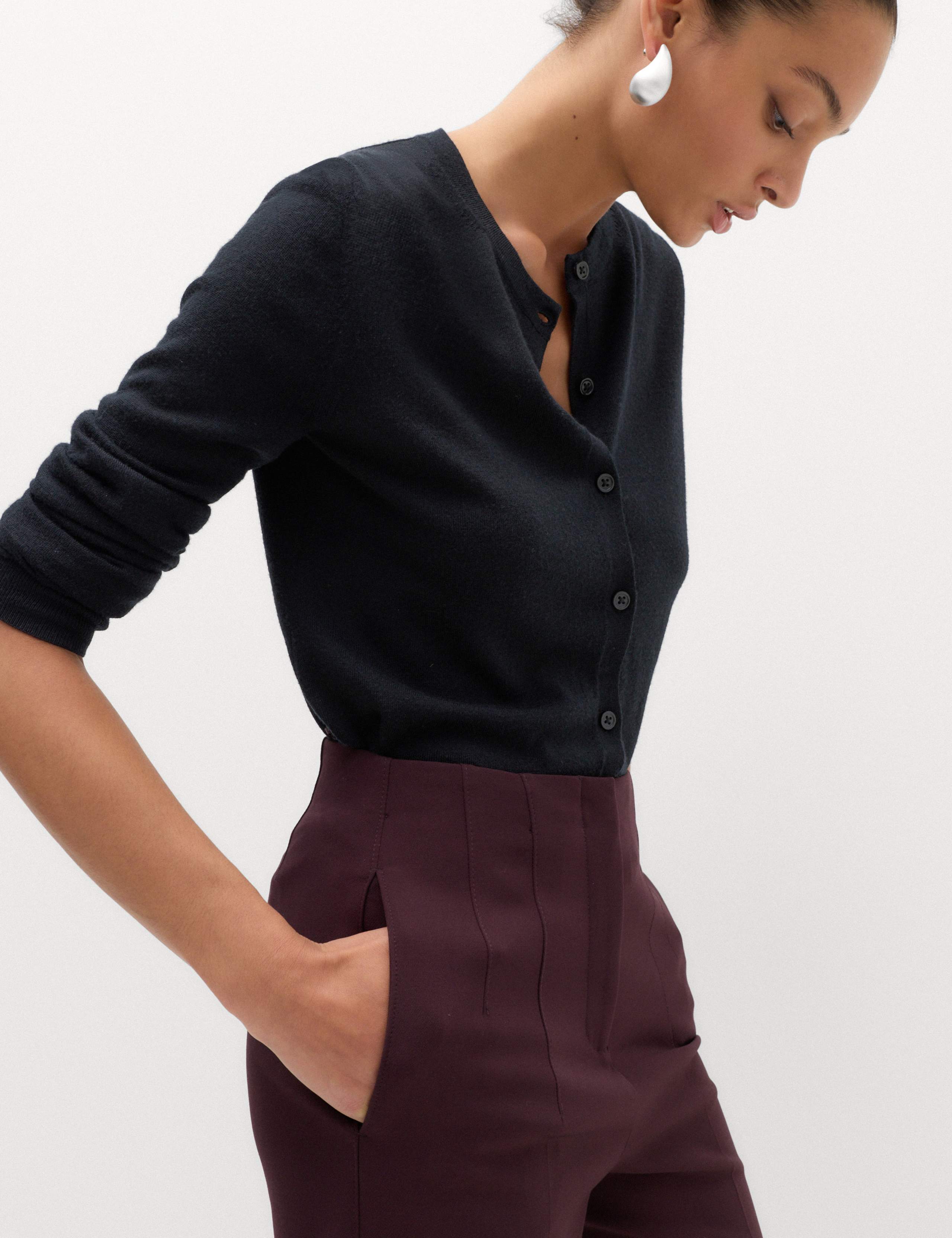 Tapered Ankle Grazer Trousers 3 of 6