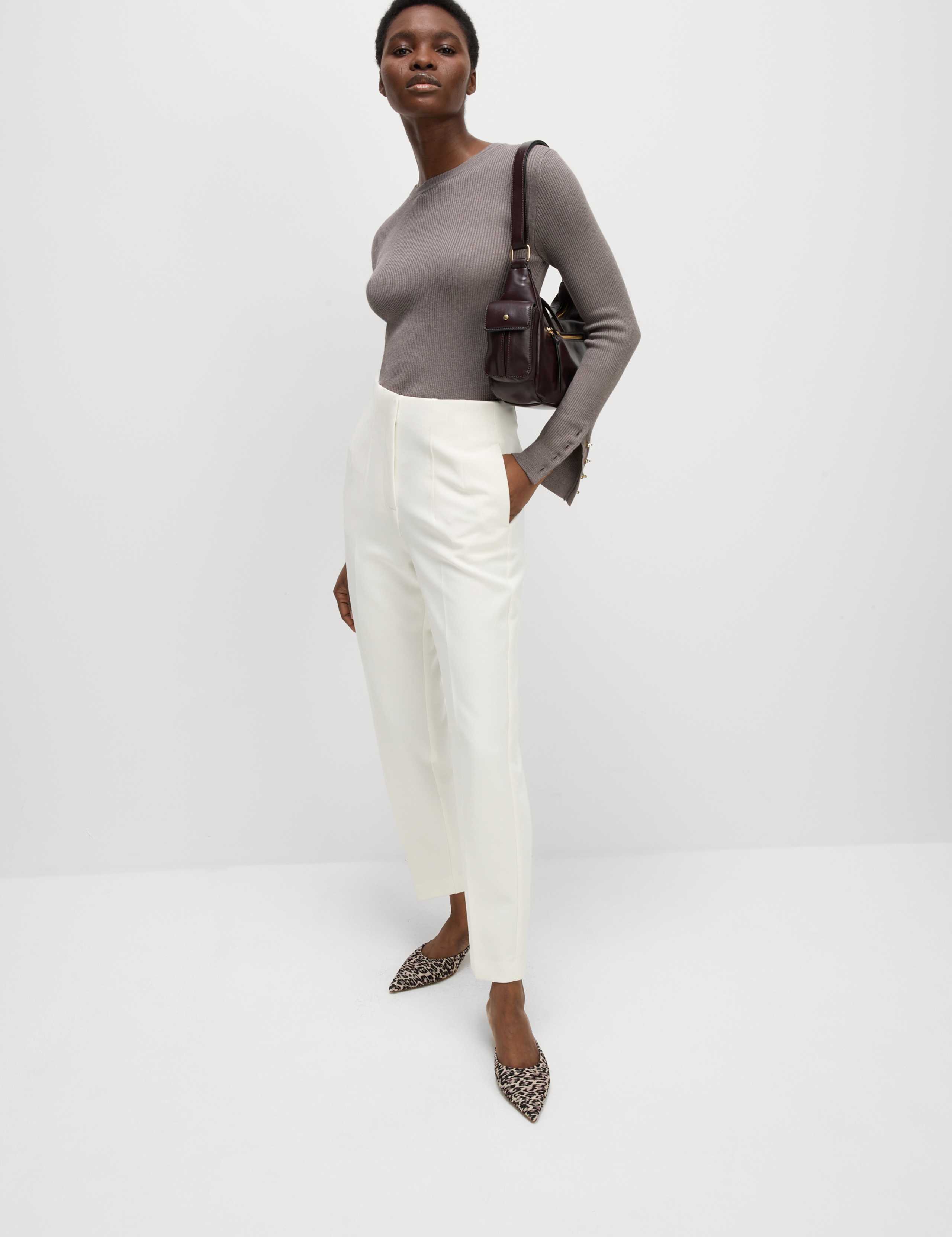 Tapered Ankle Grazer Trousers 6 of 6