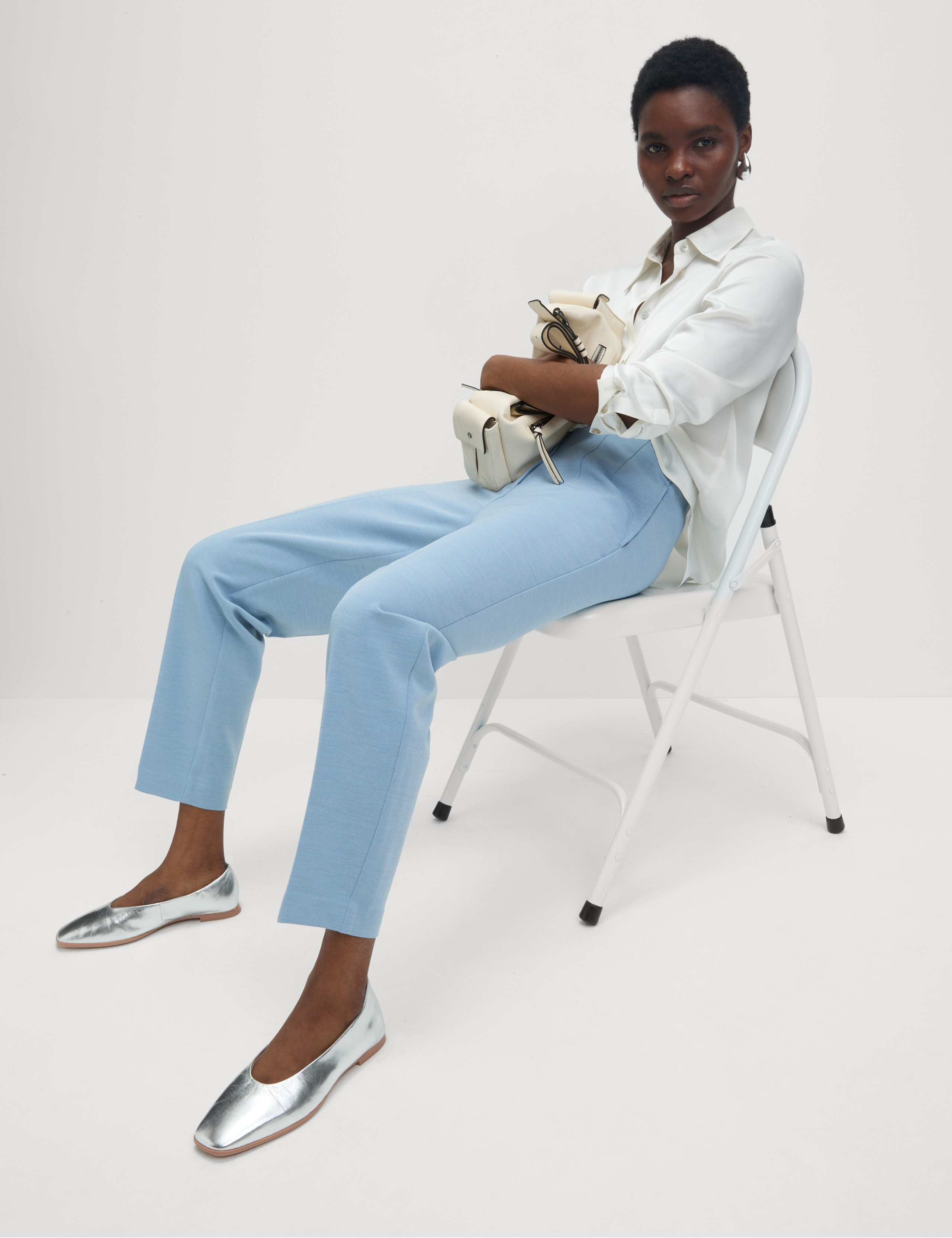 Tapered Ankle Grazer Trousers 1 of 5