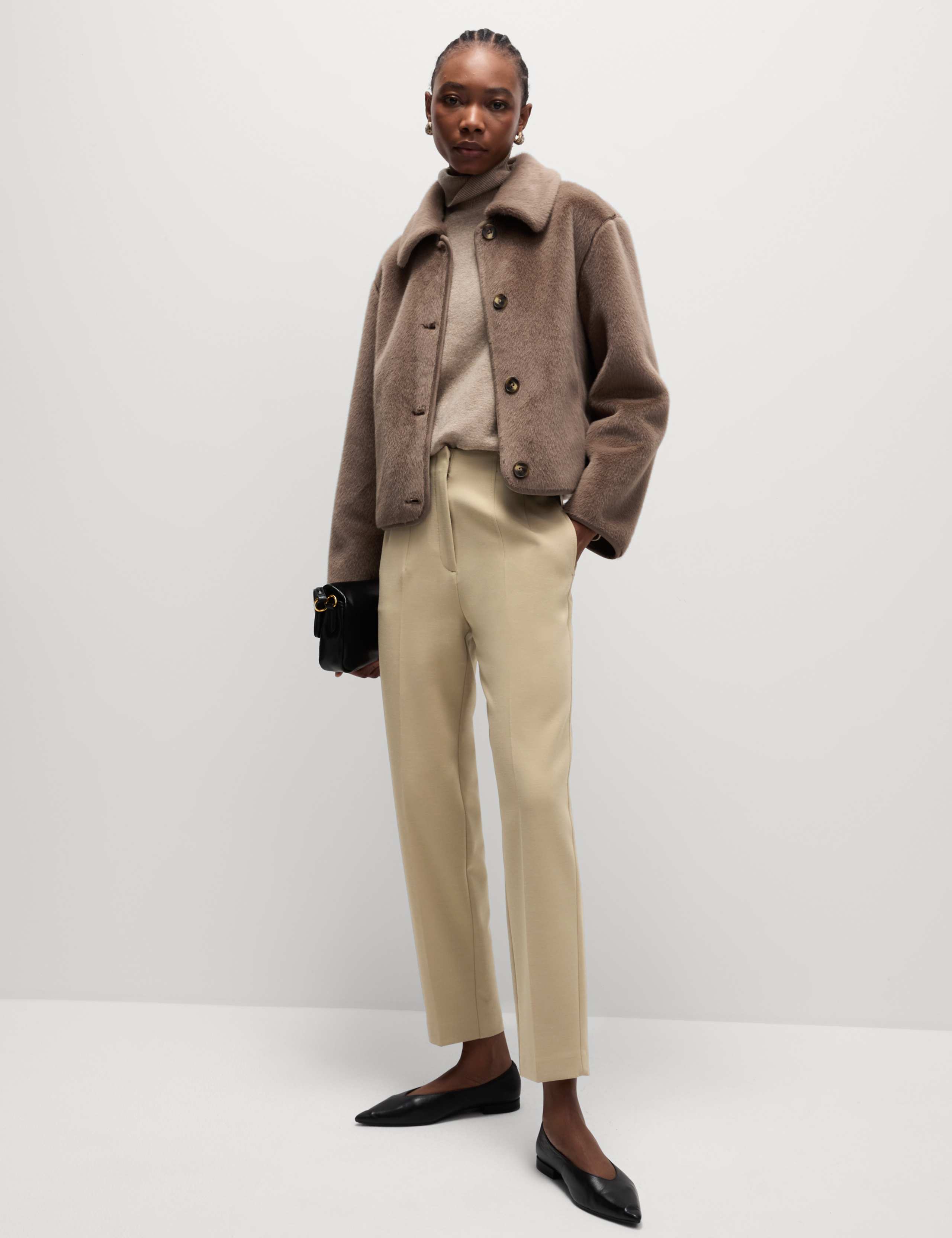 Tapered Ankle Grazer Trousers 1 of 6