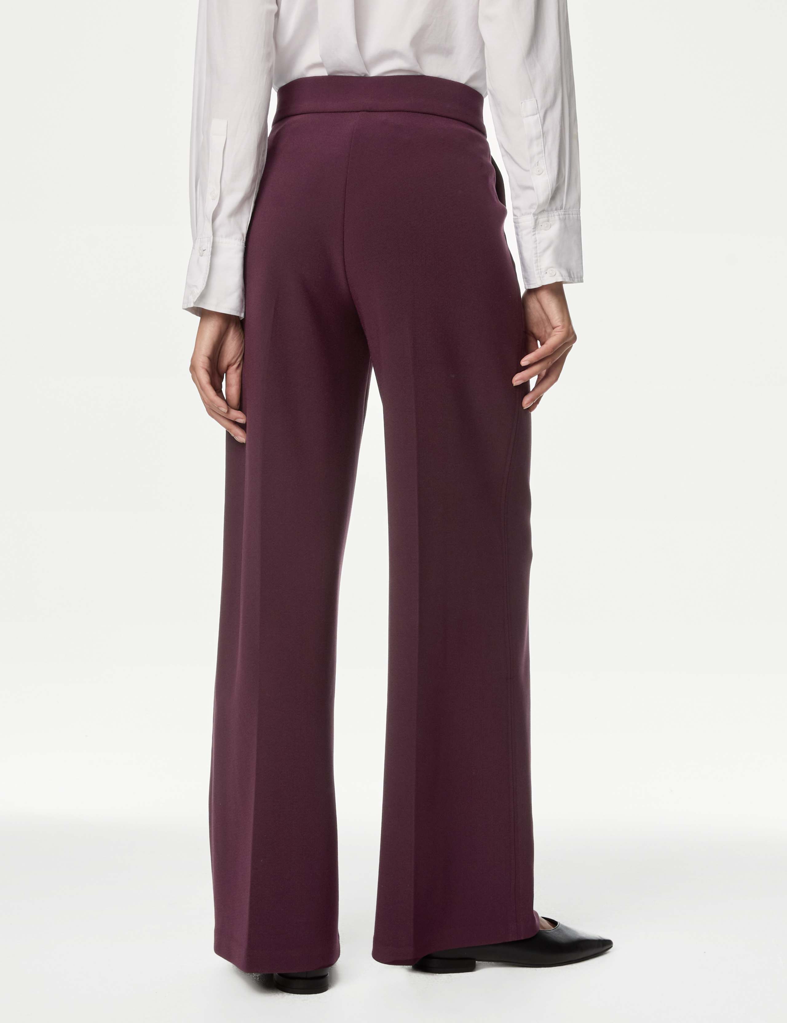 Jersey Crepe Wide Leg Trousers 4 of 4