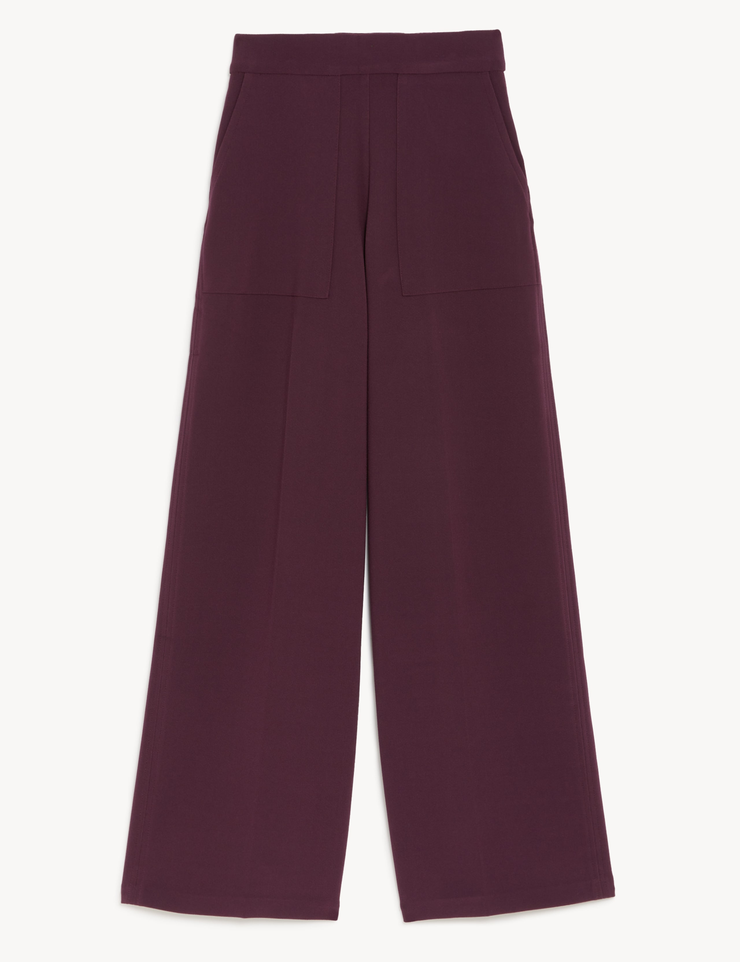 Jersey Crepe Wide Leg Trousers 2 of 4