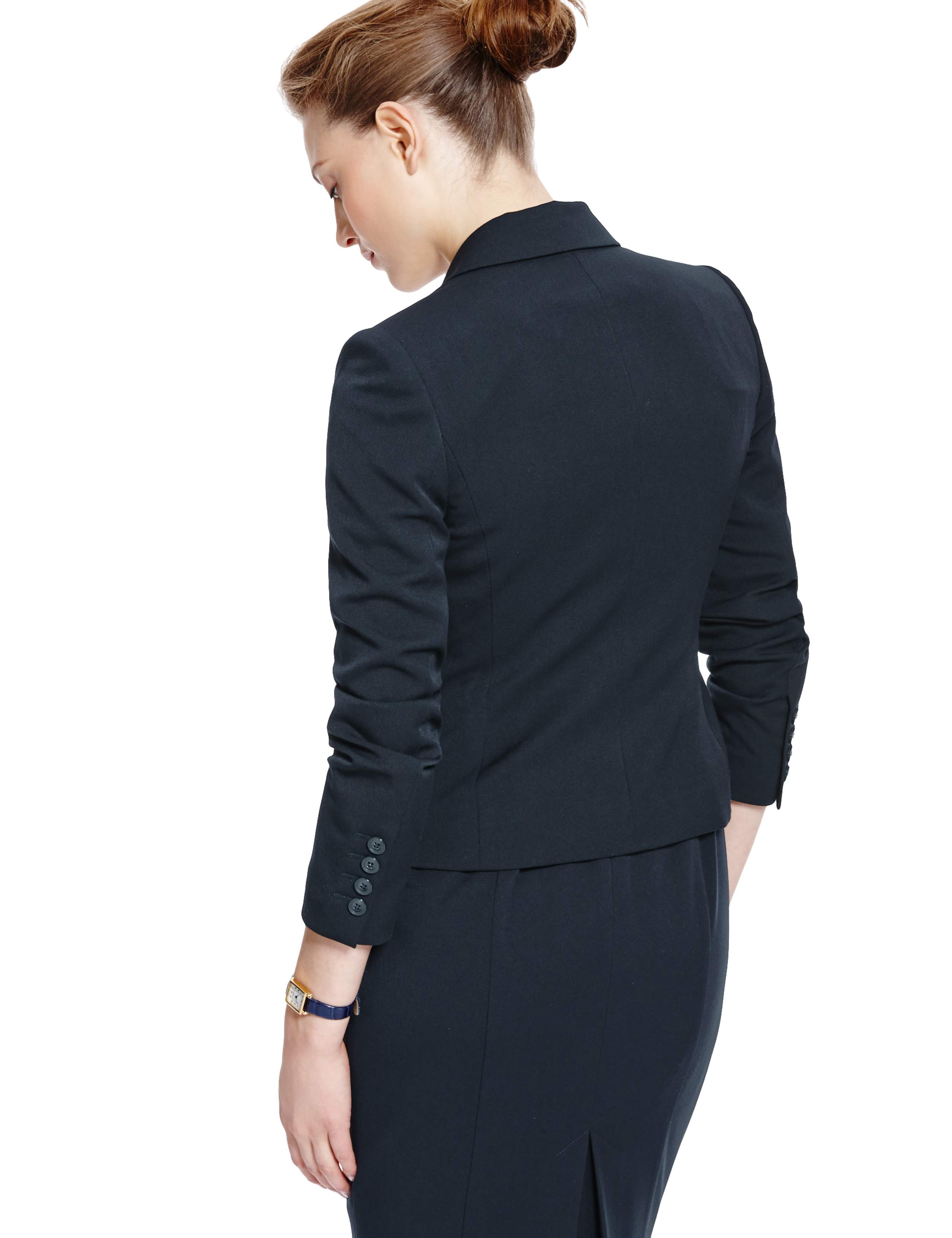 1 Button Double Pockets Blazer 4 of 6