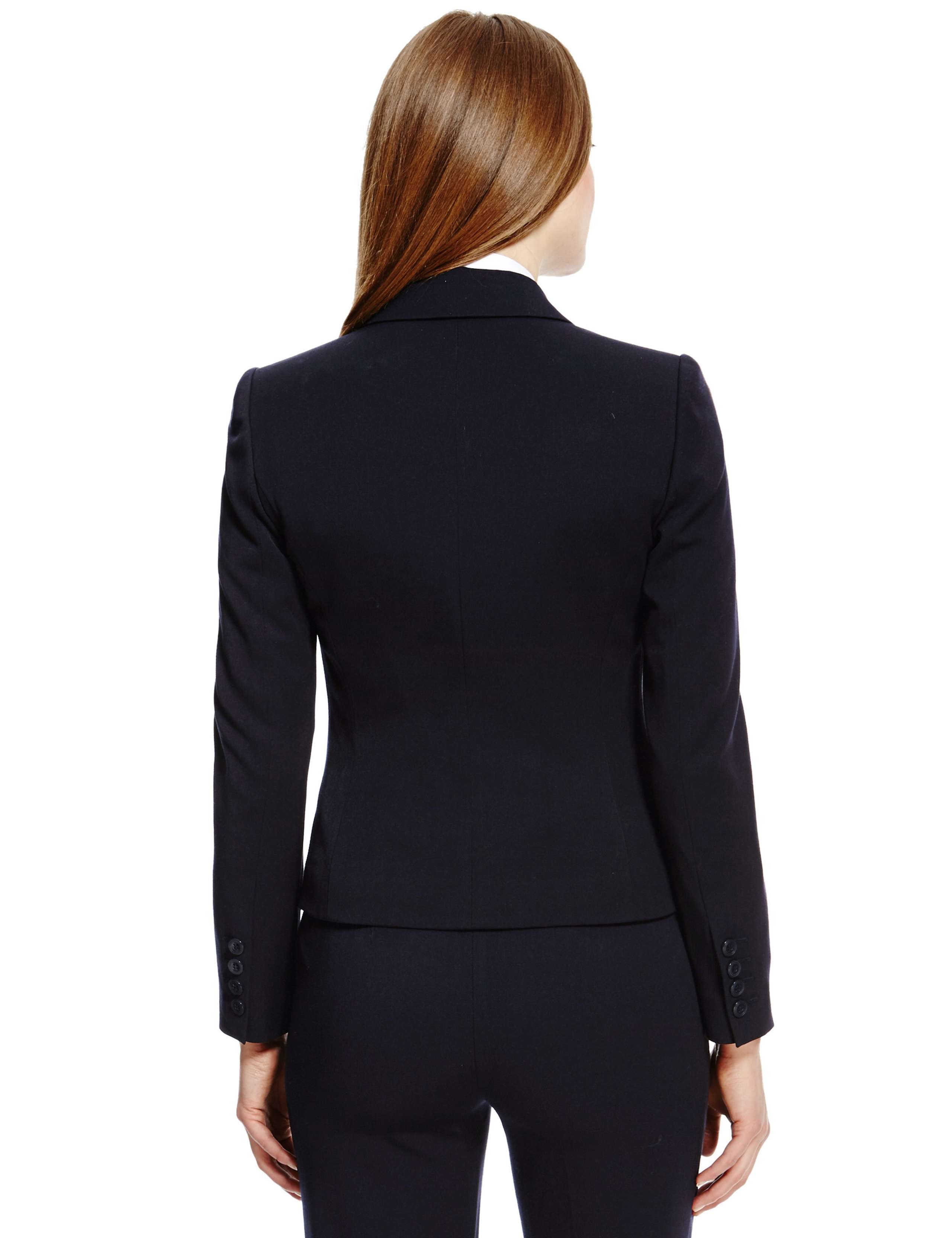 1 Button Double Pockets Blazer 5 of 6