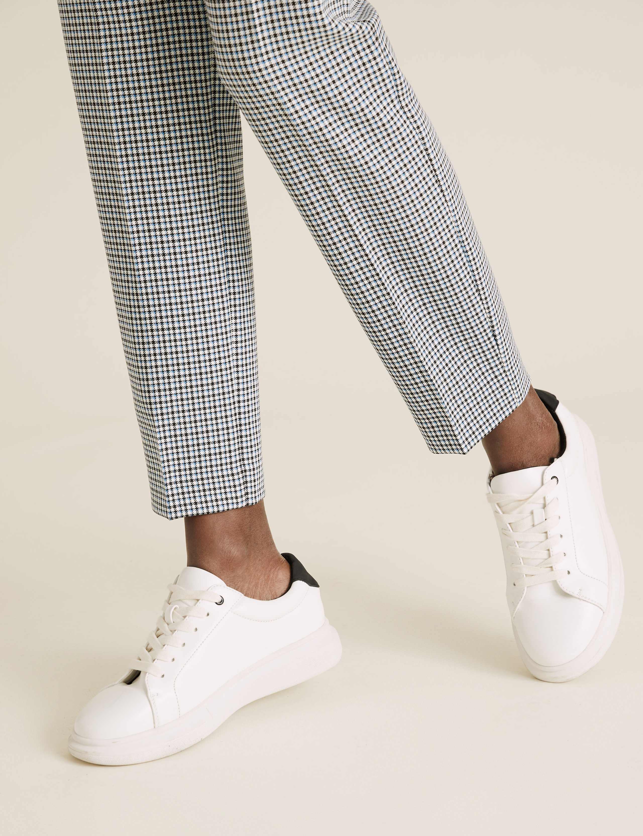 Checked Slim Fit Ankle Grazer Trousers 4 of 5