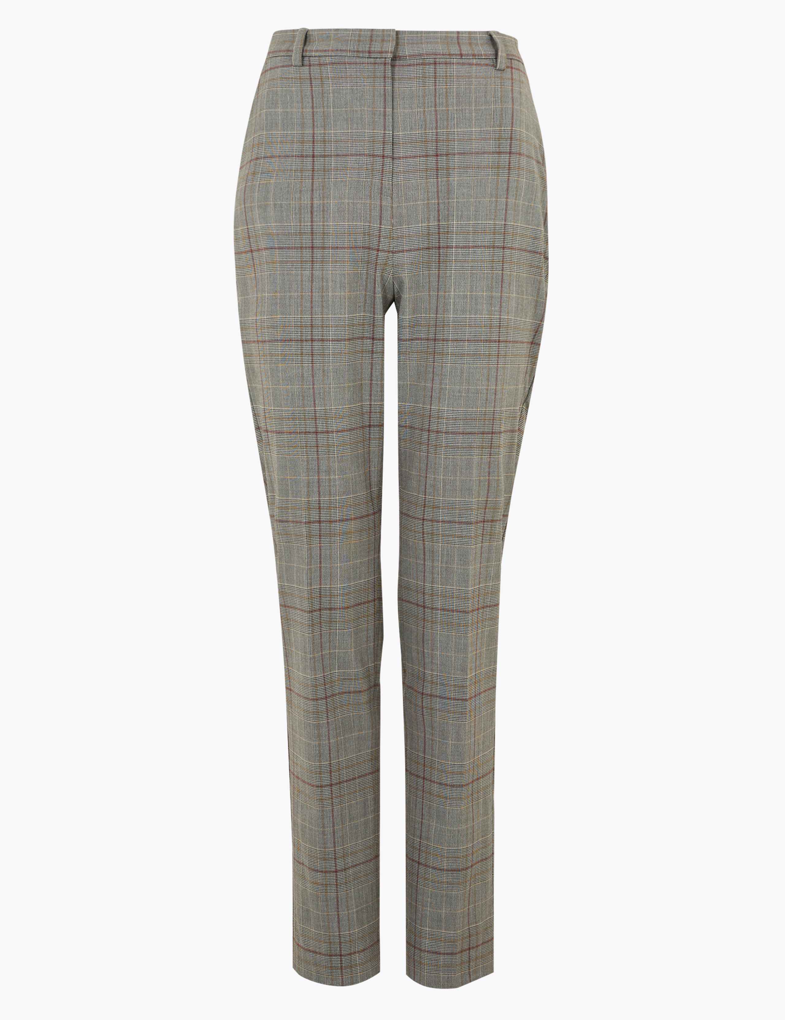 Checked Slim Fit Ankle Grazer Trousers 2 of 6