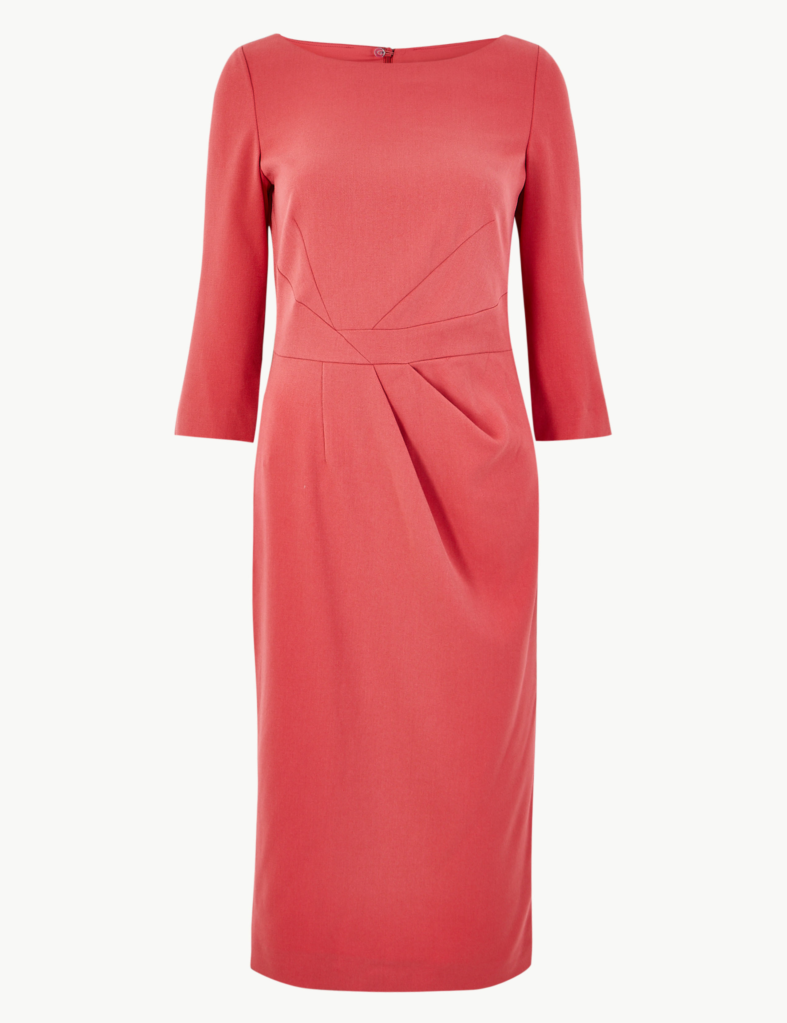 Seam Detail Bodycon Knee Length Dress 2 of 4