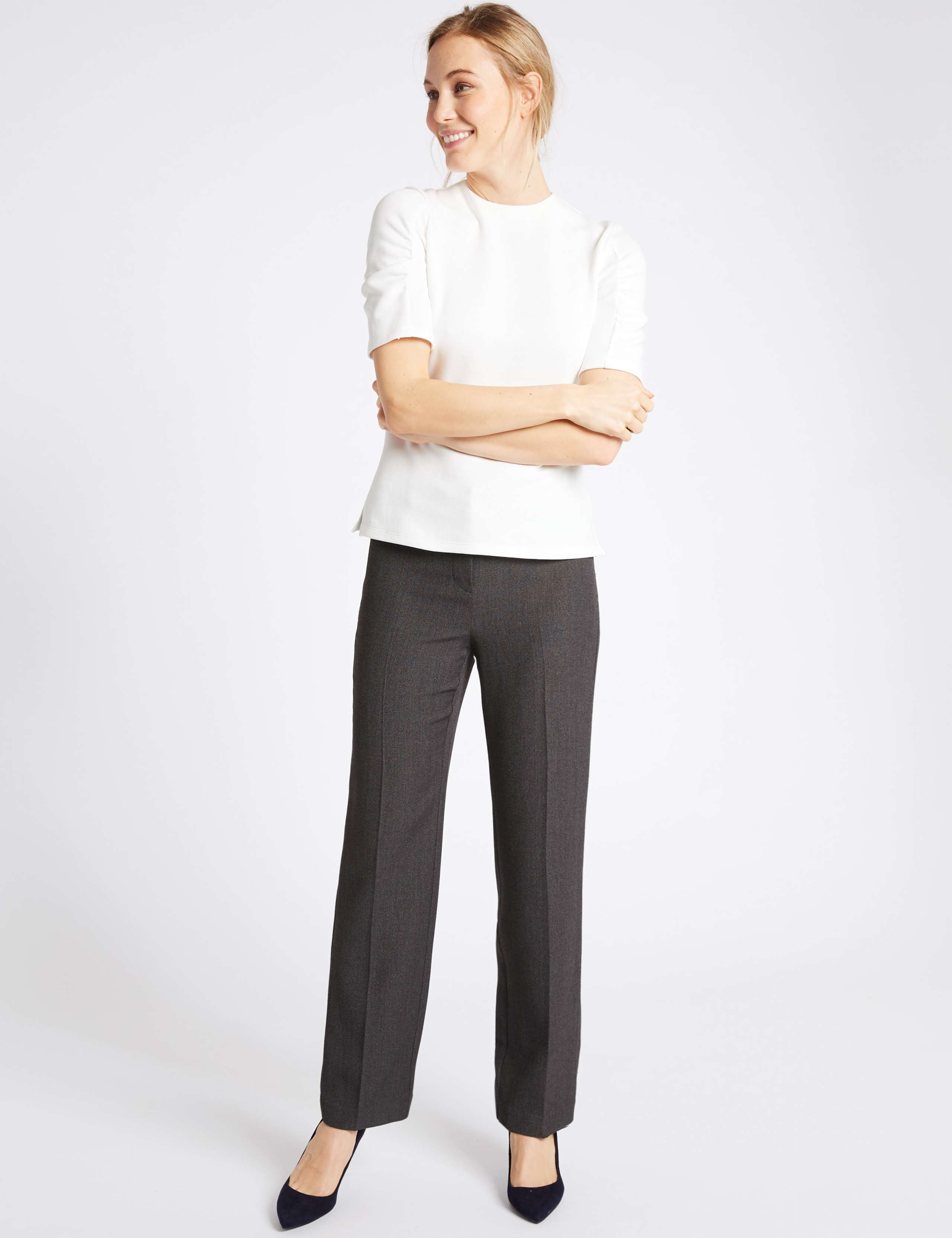 Straight Leg Trousers 1 of 7