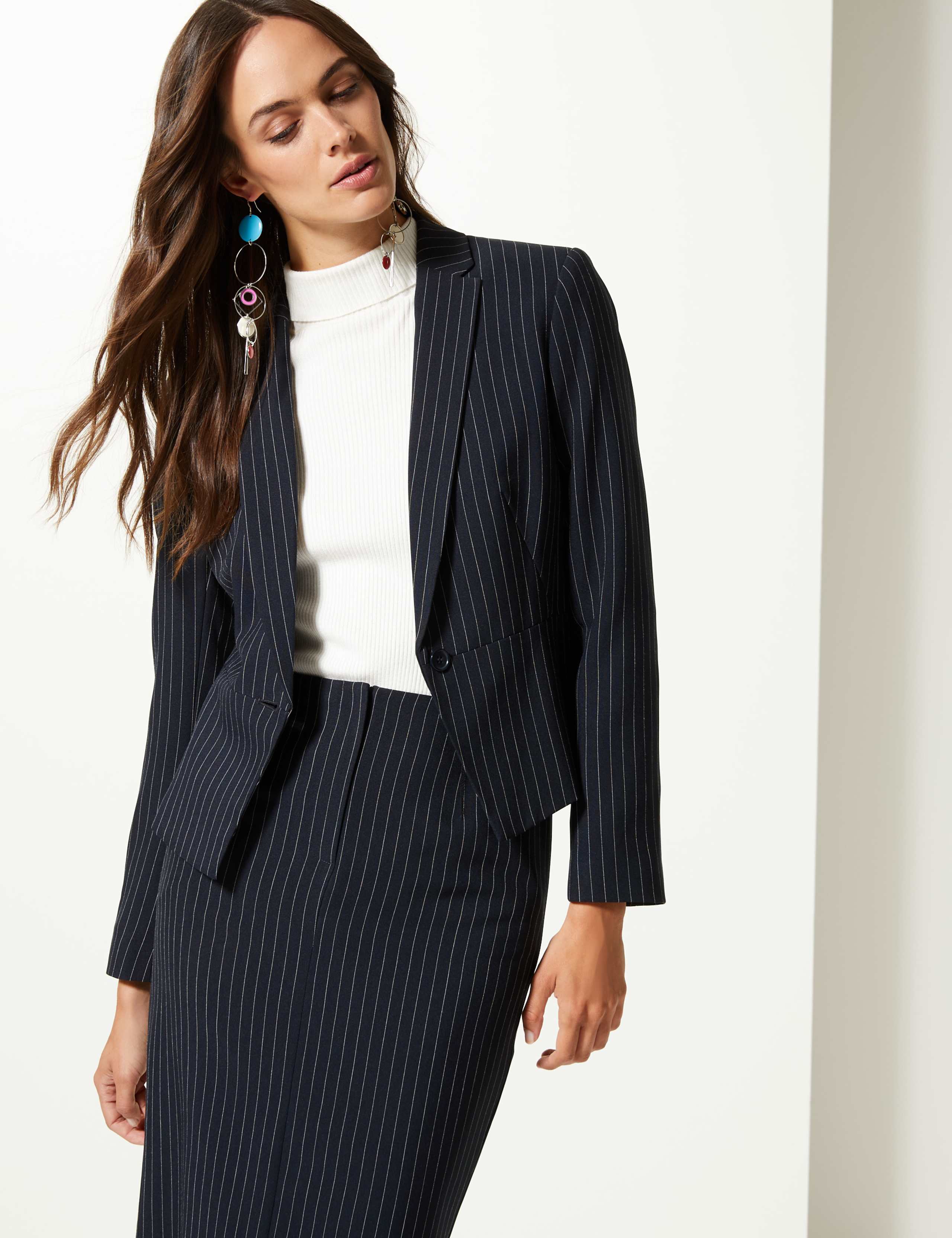 Pin Stripe Blazer 1 of 6