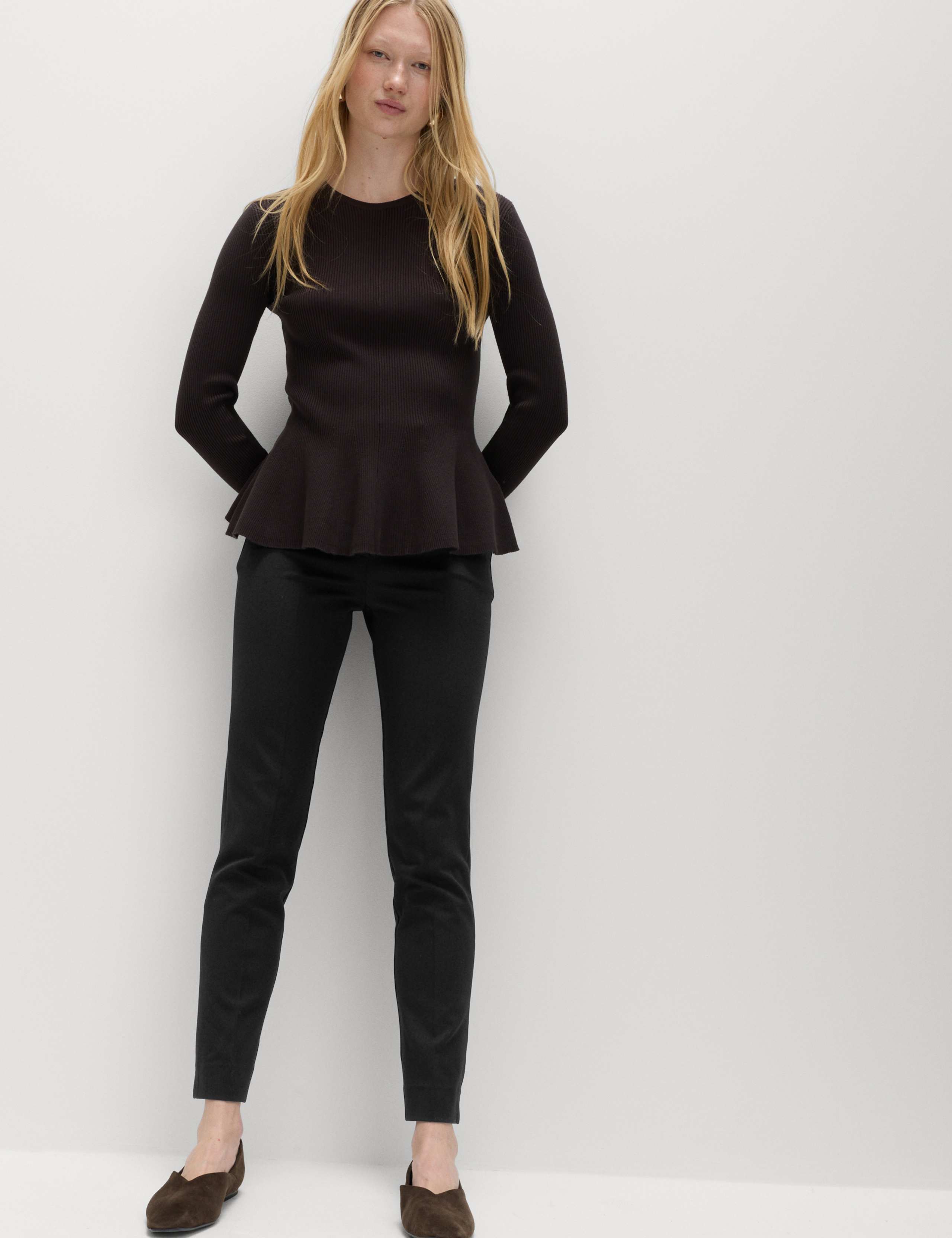 Slim Fit Ankle Grazer Trousers 1 of 5
