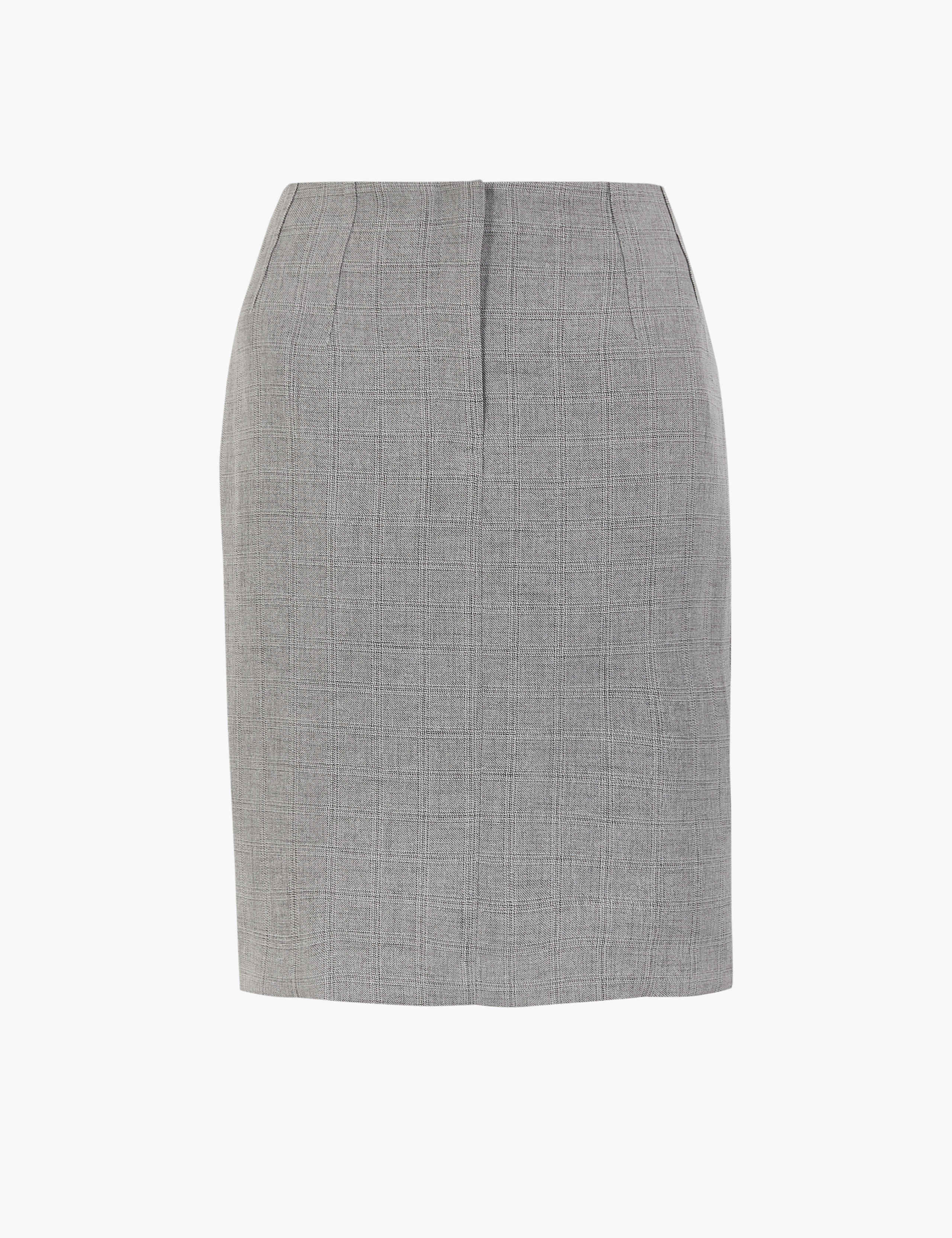 Checked Mini Pencil Skirt 2 of 4