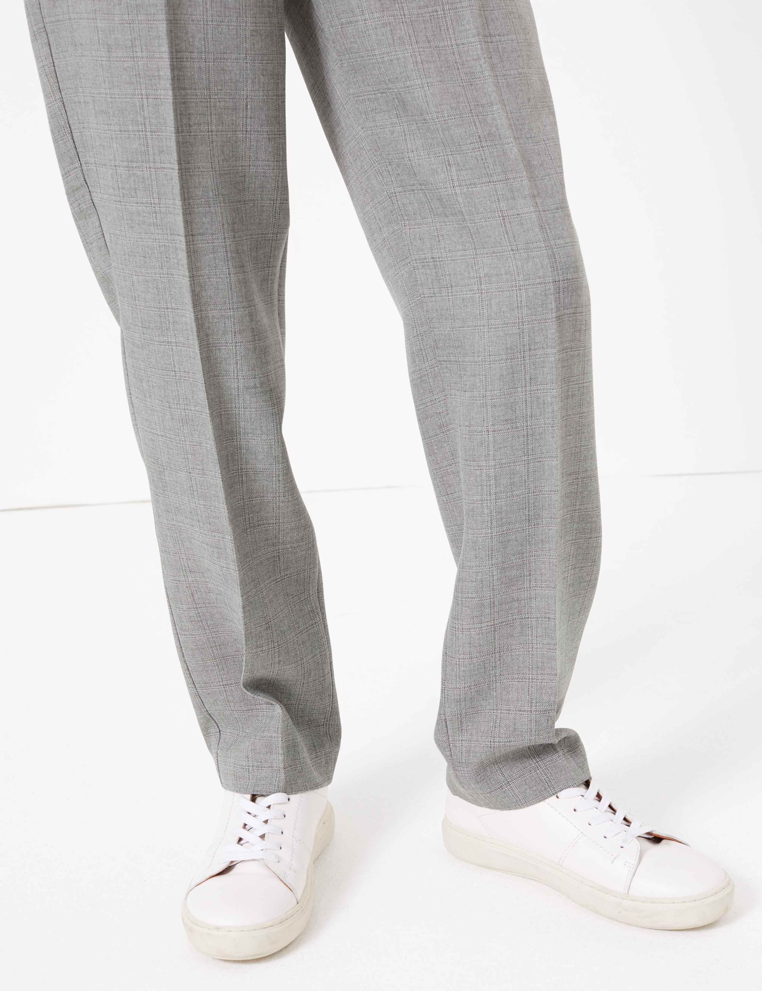 Checked Straight Leg Ankle Grazer Trousers 5 of 5