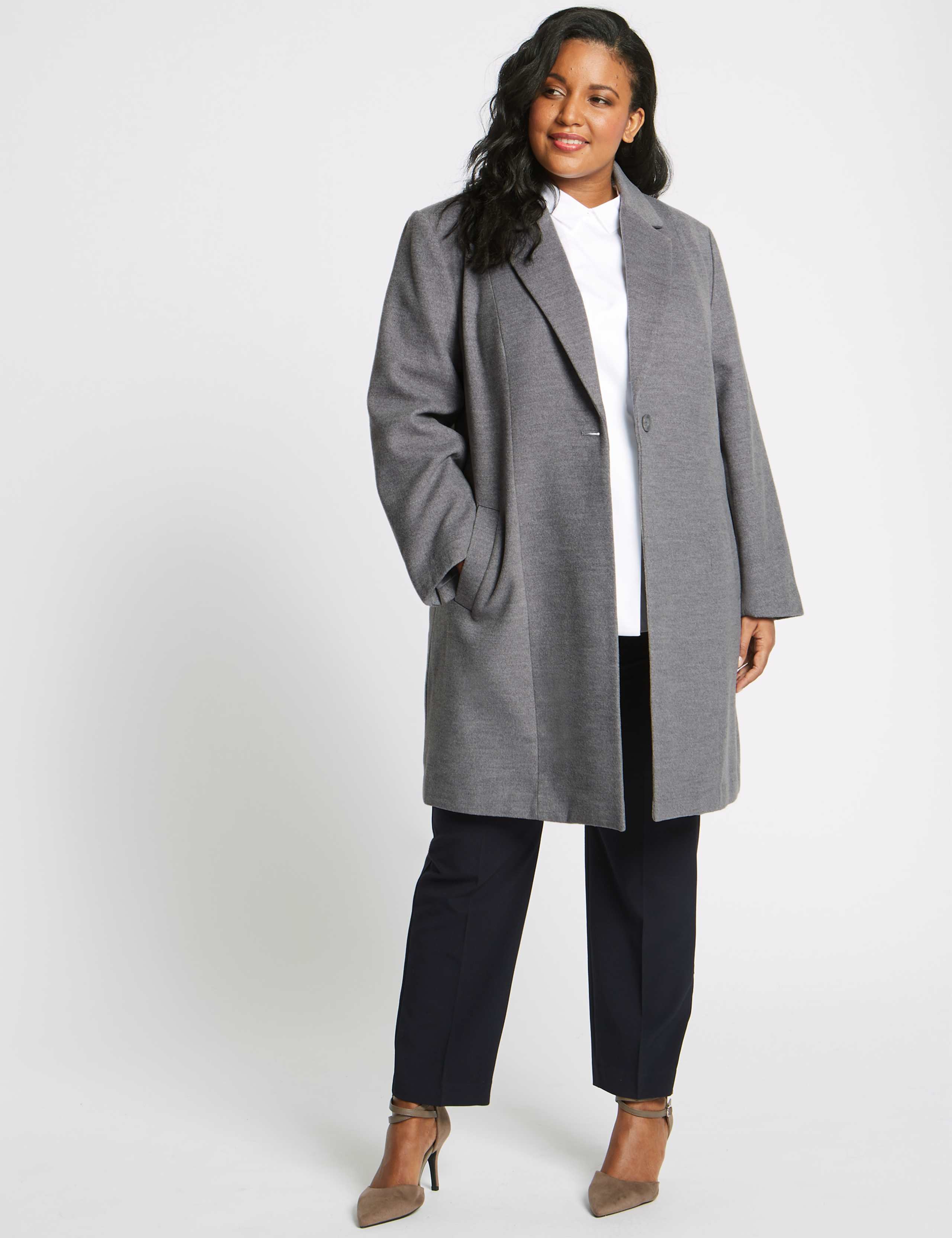 CURVE Single Button Coat 1 of 5