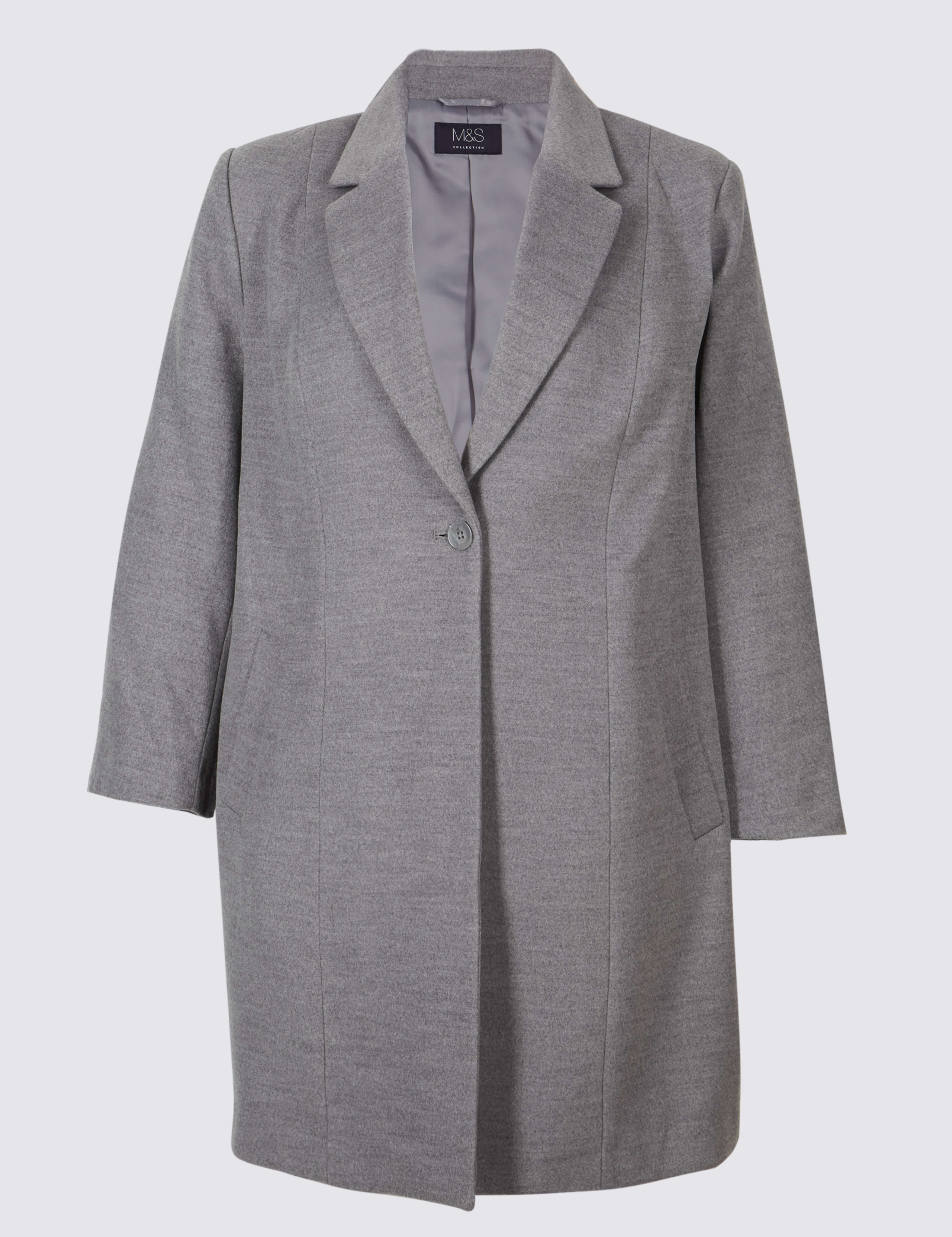 CURVE Single Button Coat 2 of 5