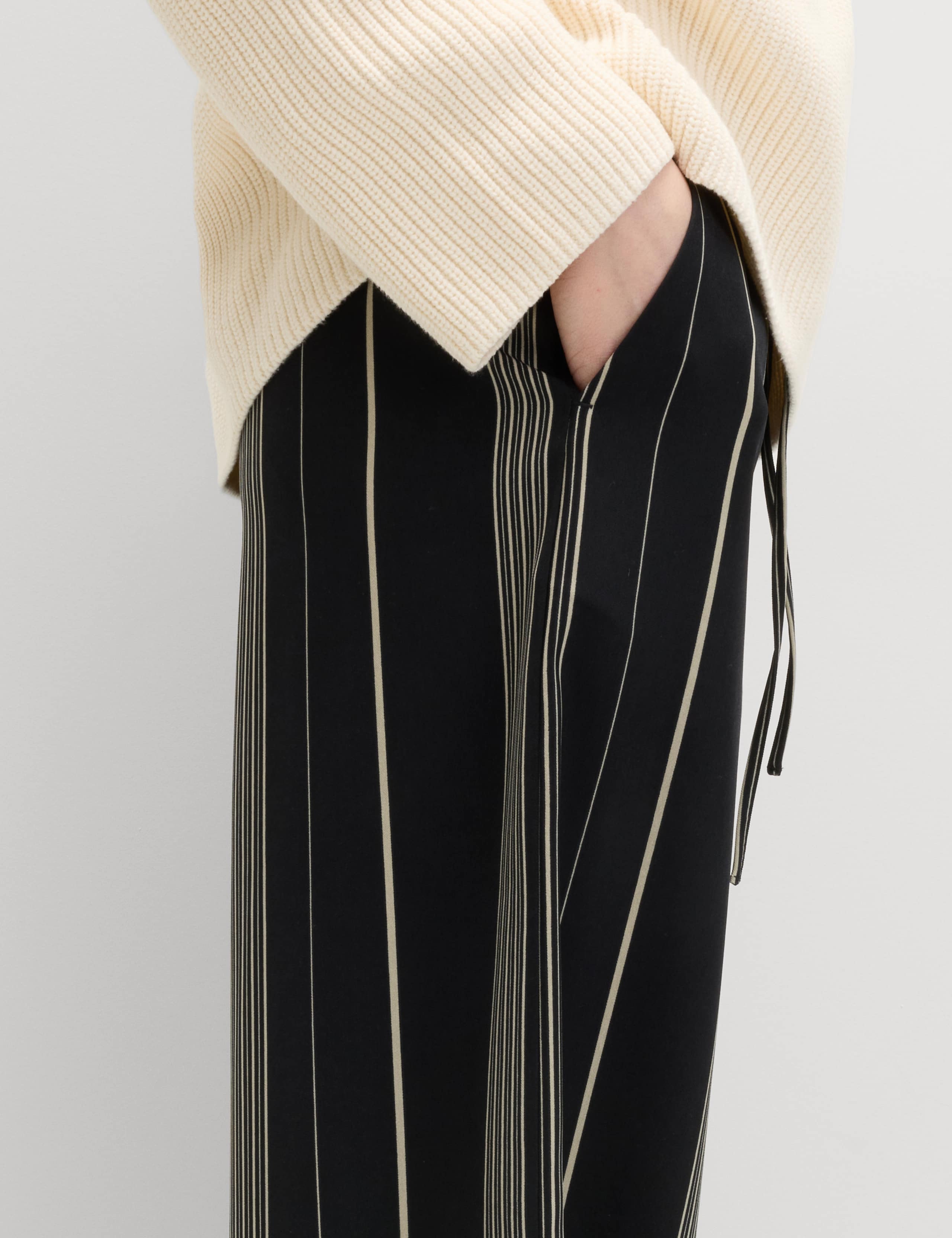 Satin Twill Striped Trousers 6 of 6