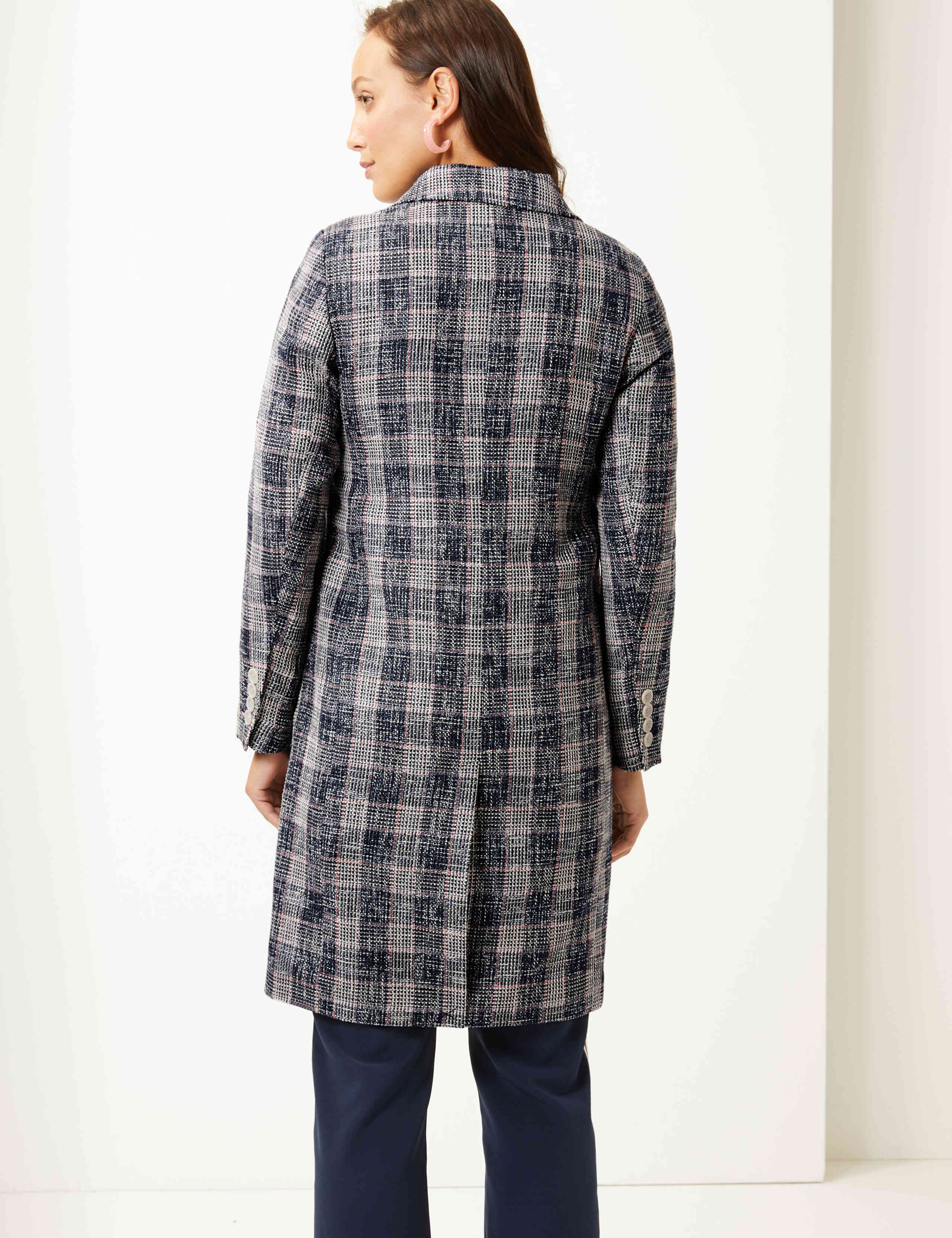 Checked Double Breasted Coat 5 of 5