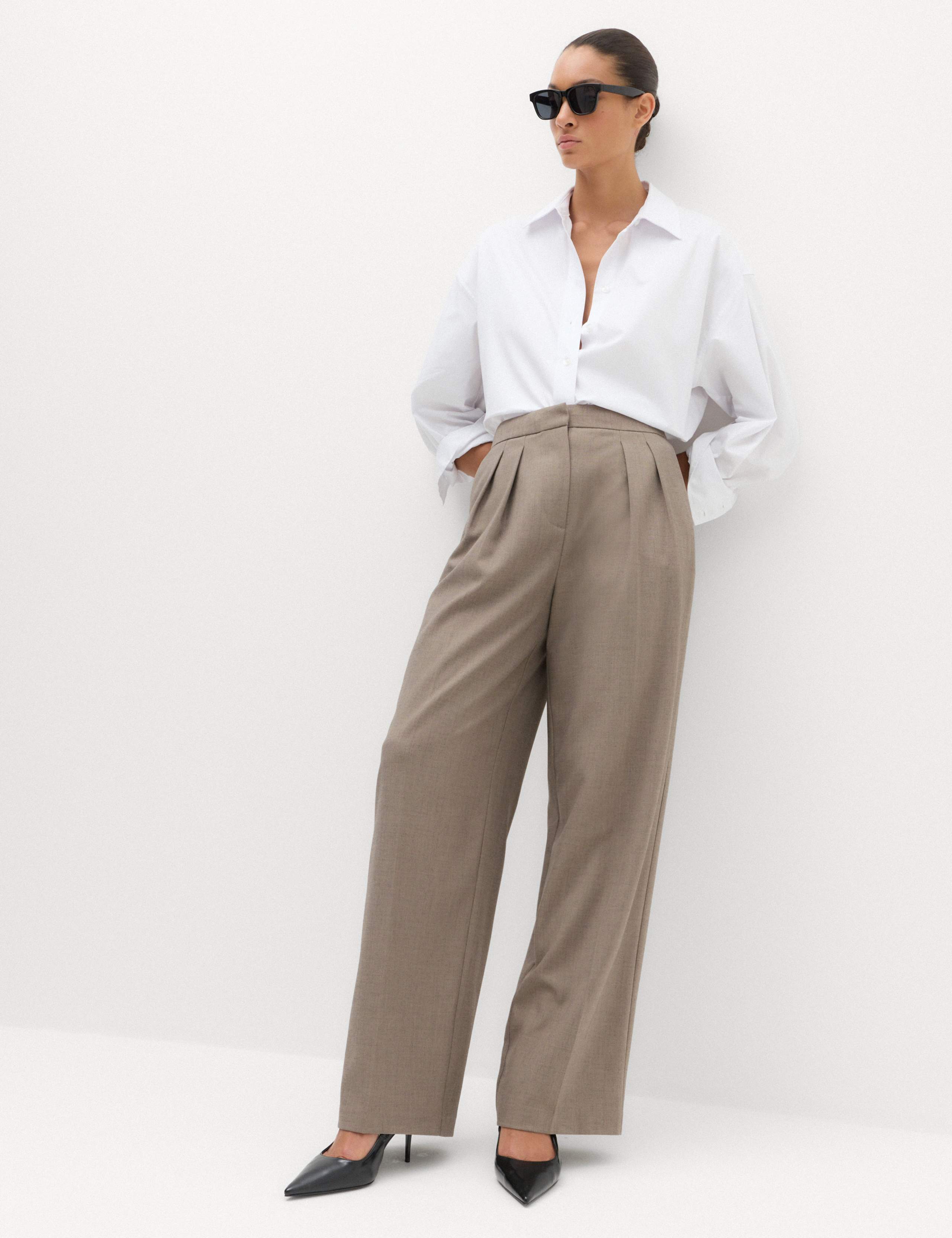 Pleated Wide Leg Trousers 7 of 7