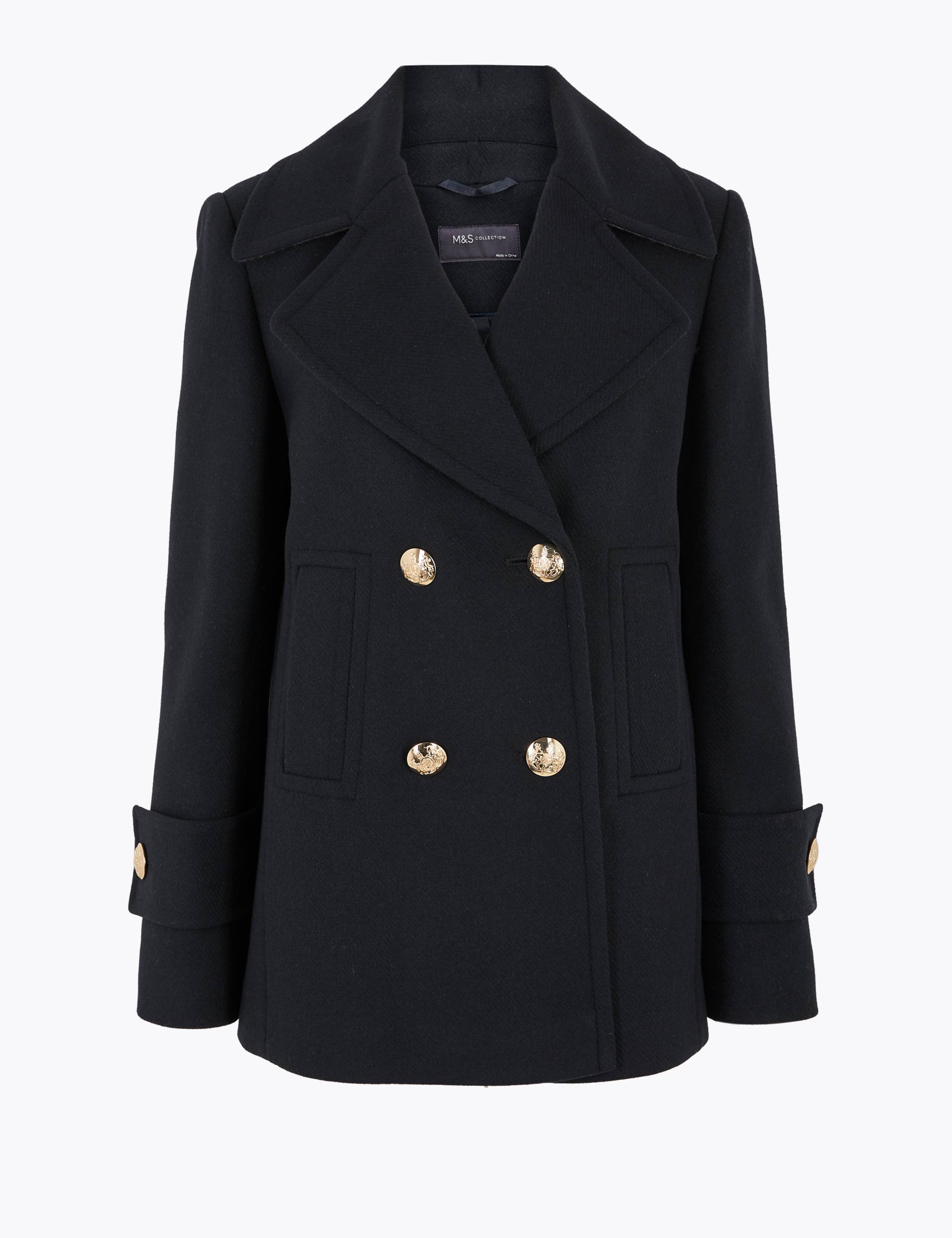Pea Coat with Wool 2 of 6