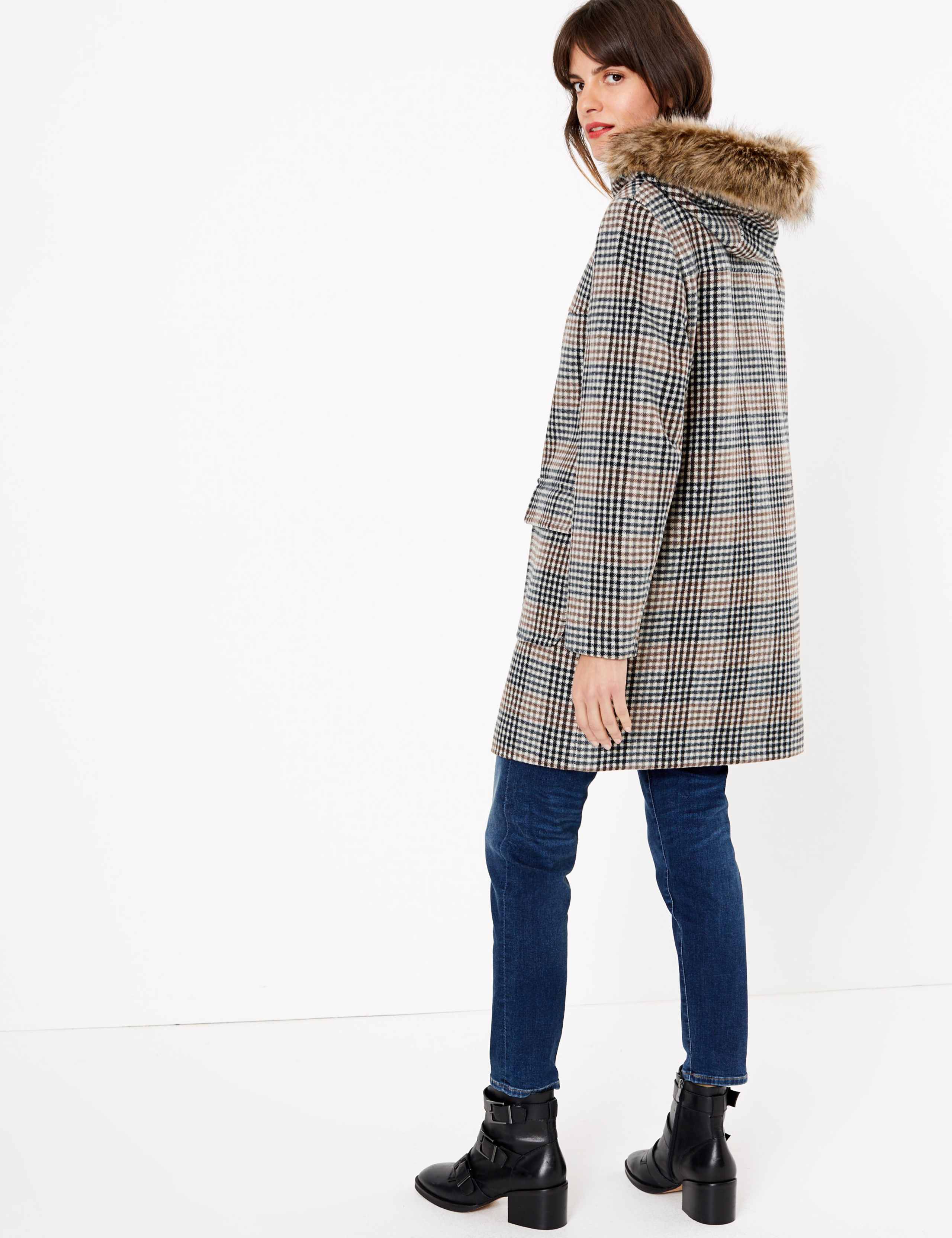 Checked Duffle Coat 3 of 3