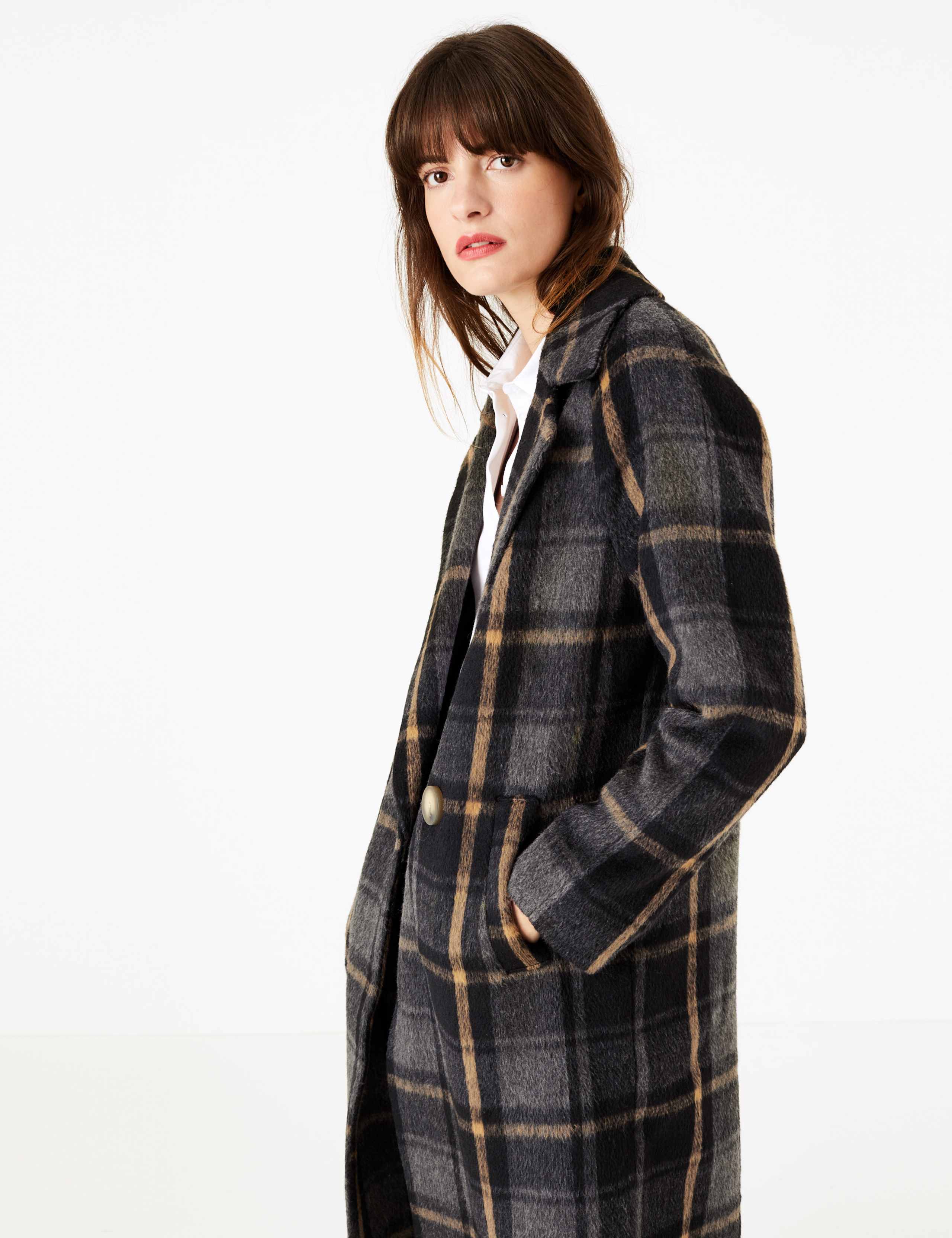 Checked Cocoon Overcoat 5 of 6