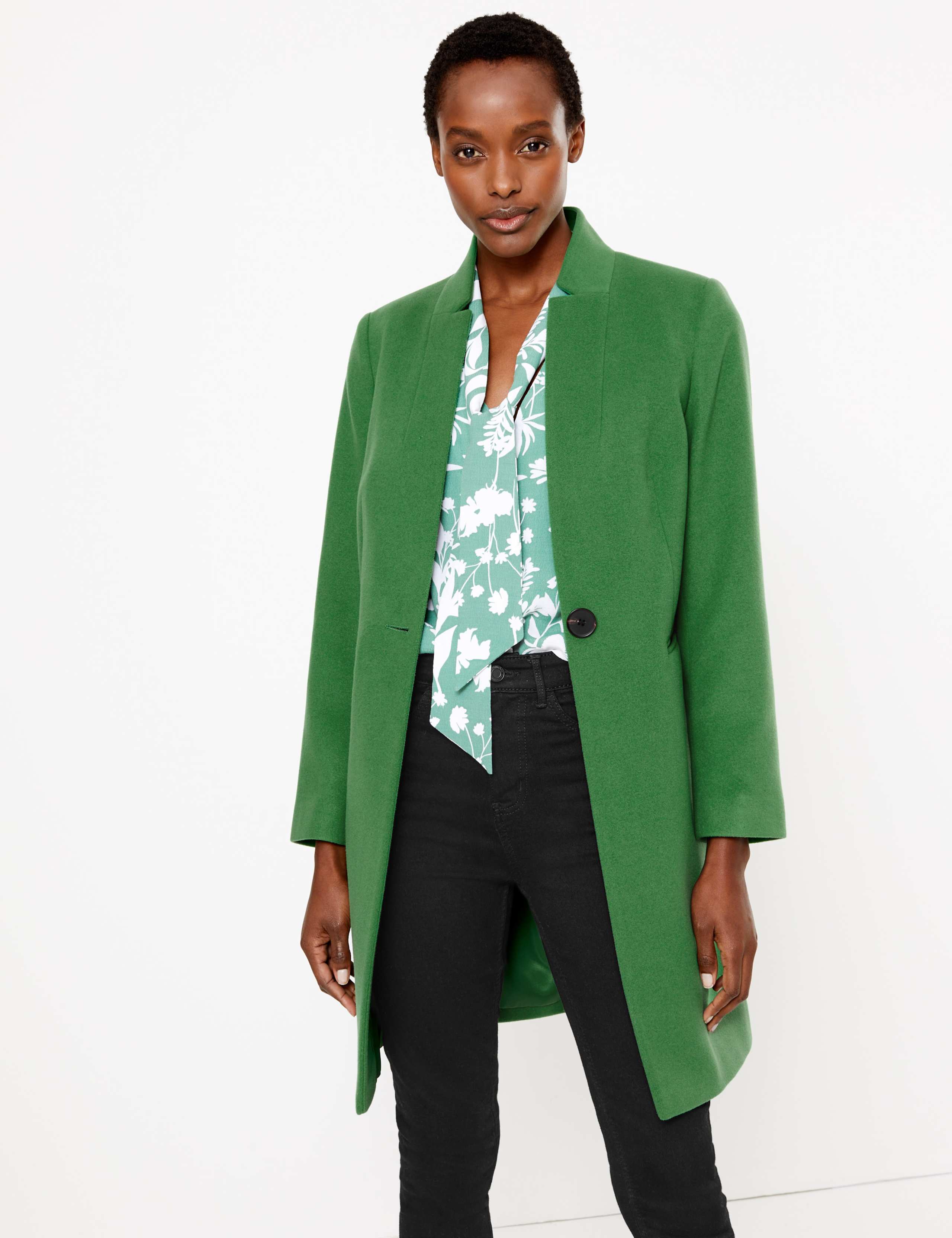 【THE MOZZ】Modern High Neck Handmade Coat MOHAN Coat | Modalova
