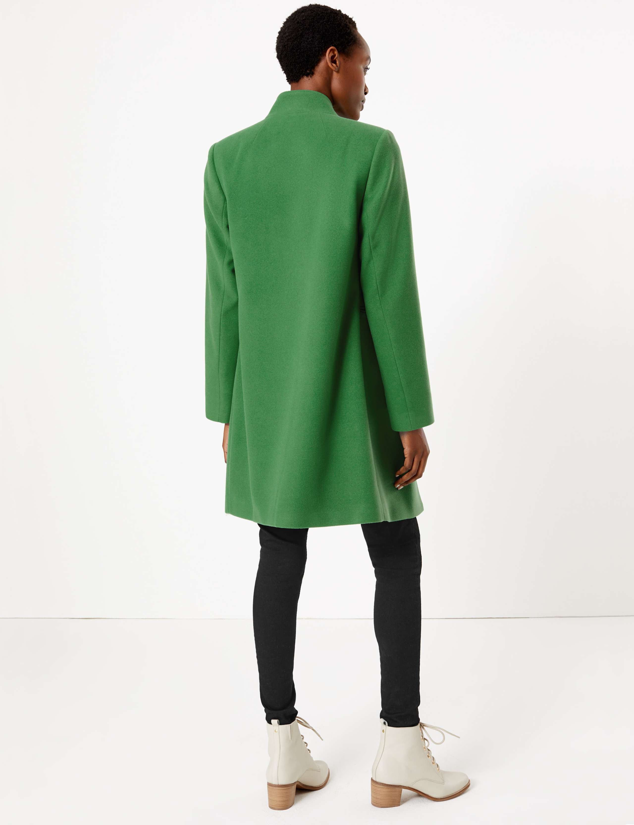 【THE MOZZ】Modern High Neck Handmade Coat MOHAN Coat | Modalova