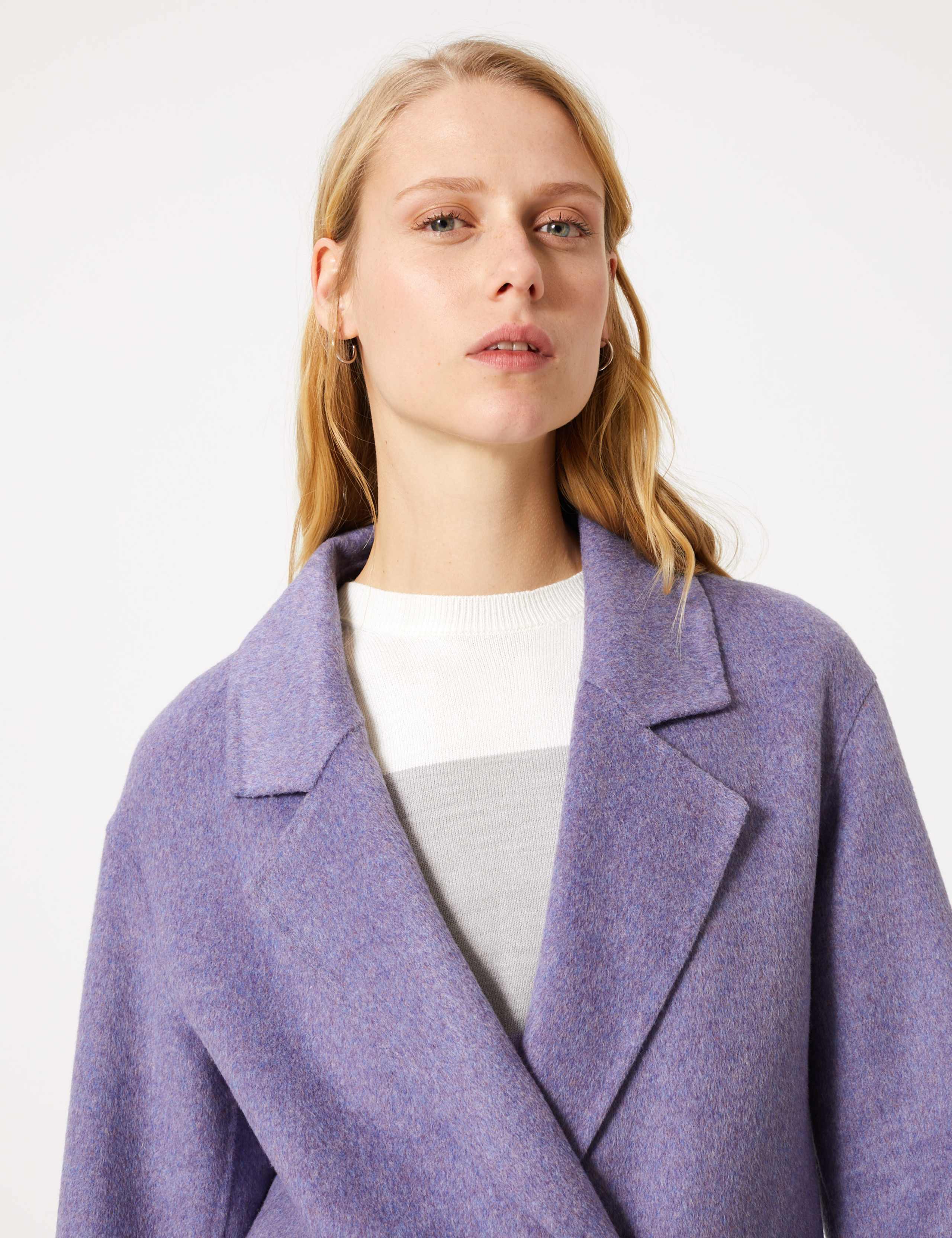 Button Detailed Double Breasted Overcoat 5 of 5