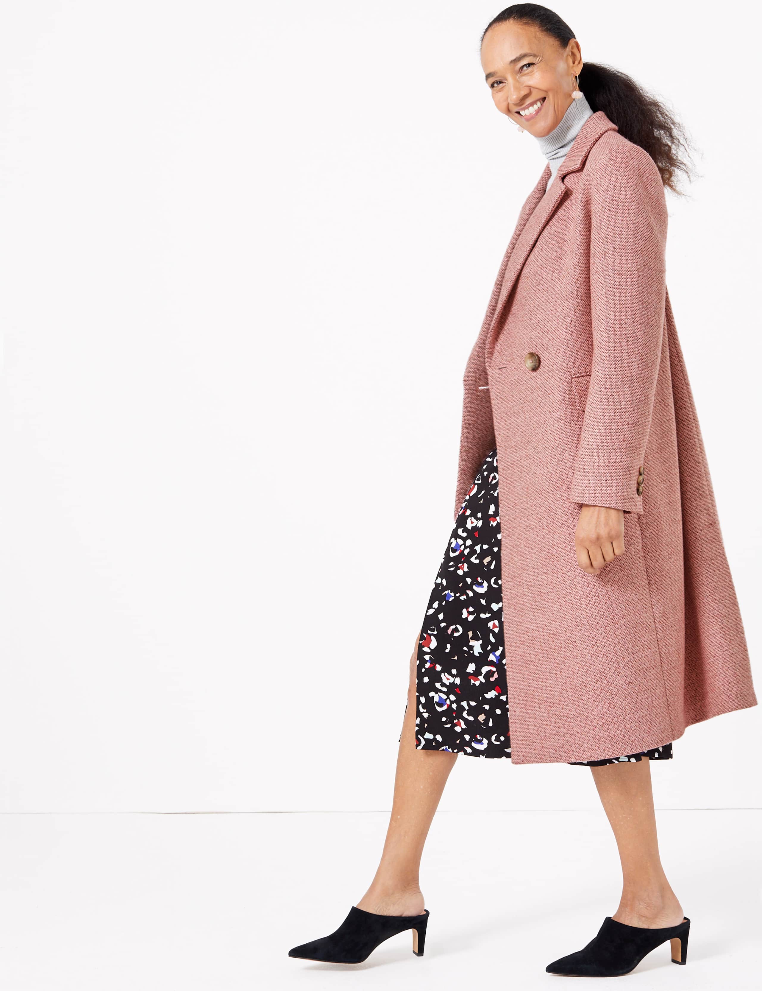Wool Blend Longline City Coat 5 of 6