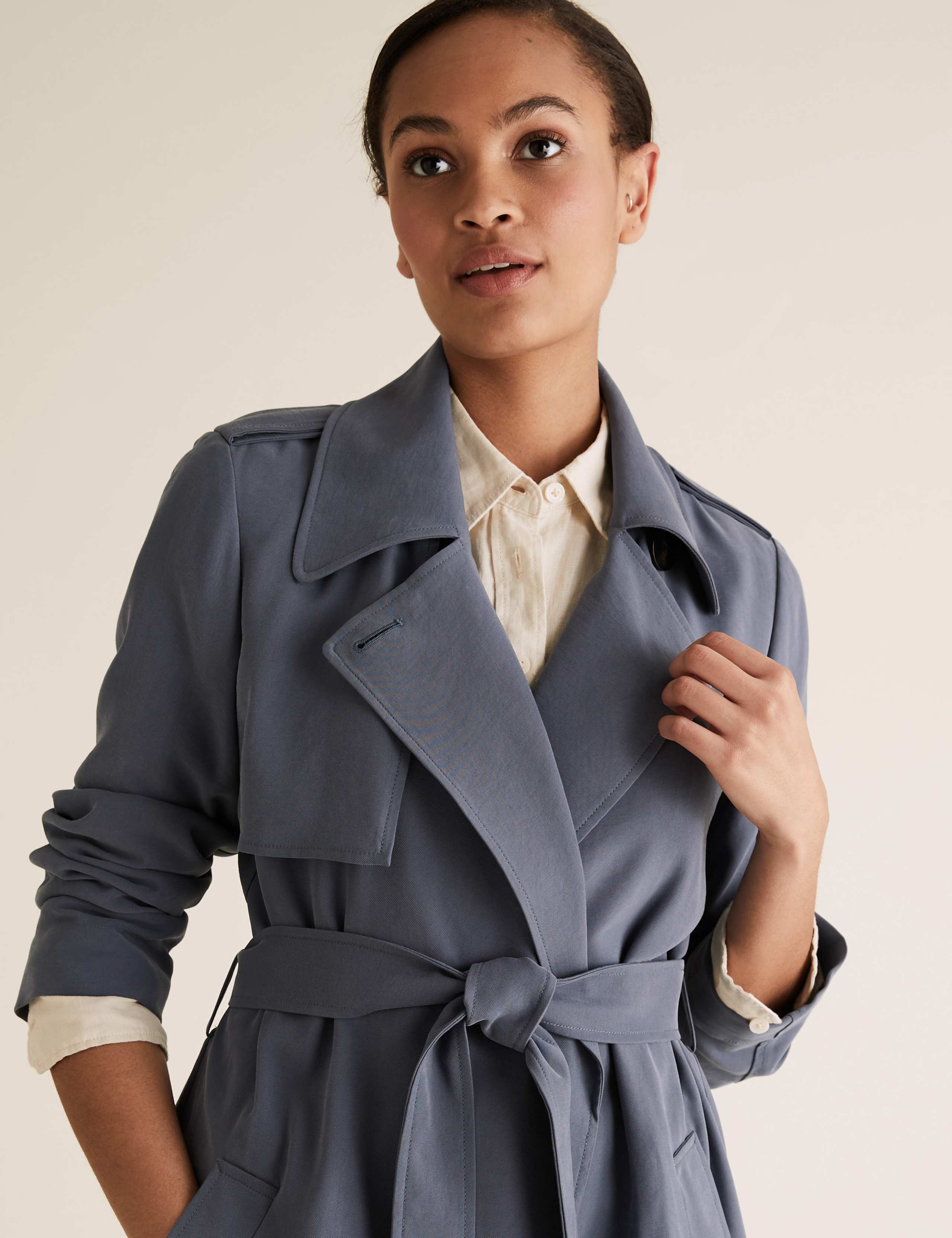 Belted Longline Double Breasted Coat 2 of 4