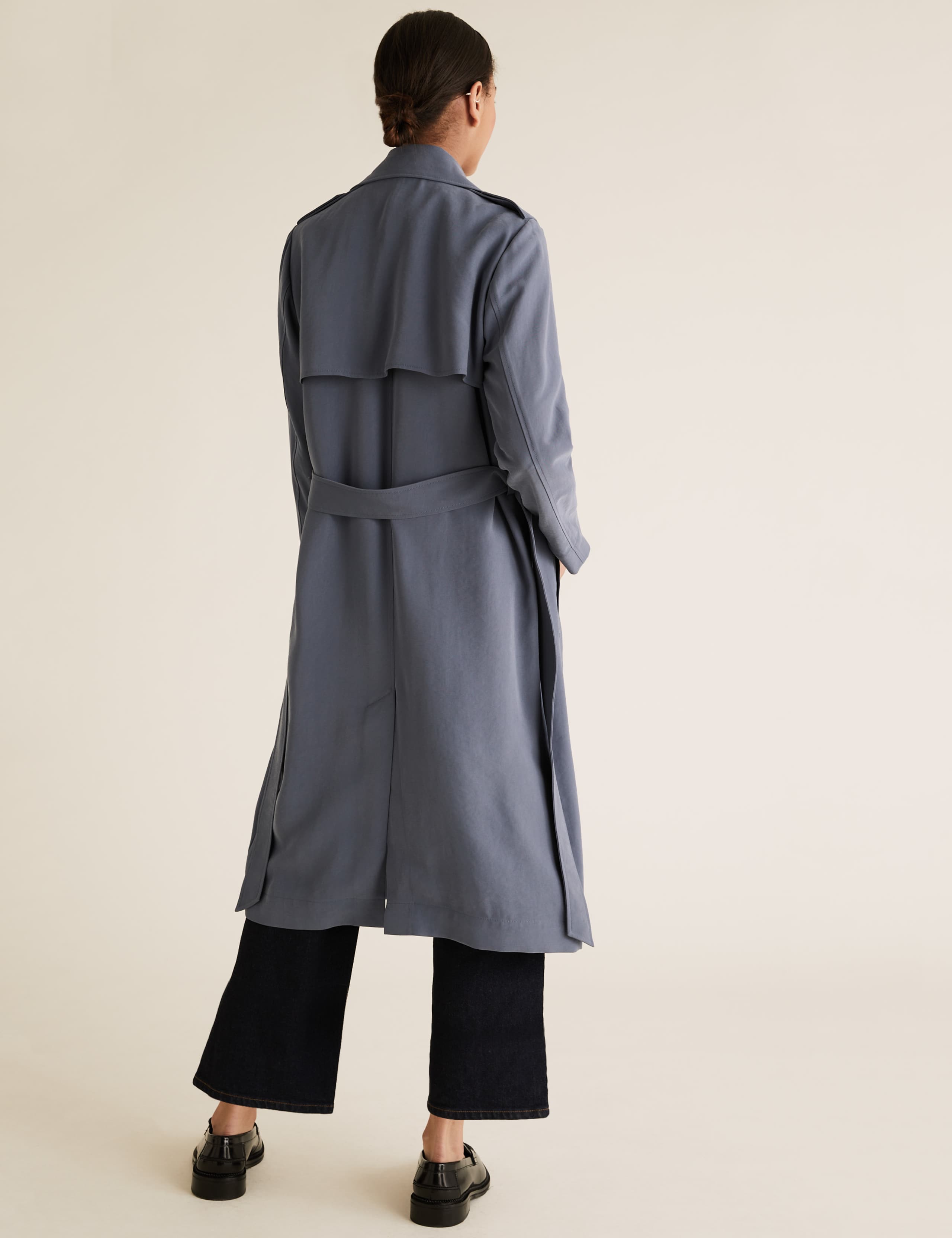 Belted Longline Double Breasted Coat 4 of 4