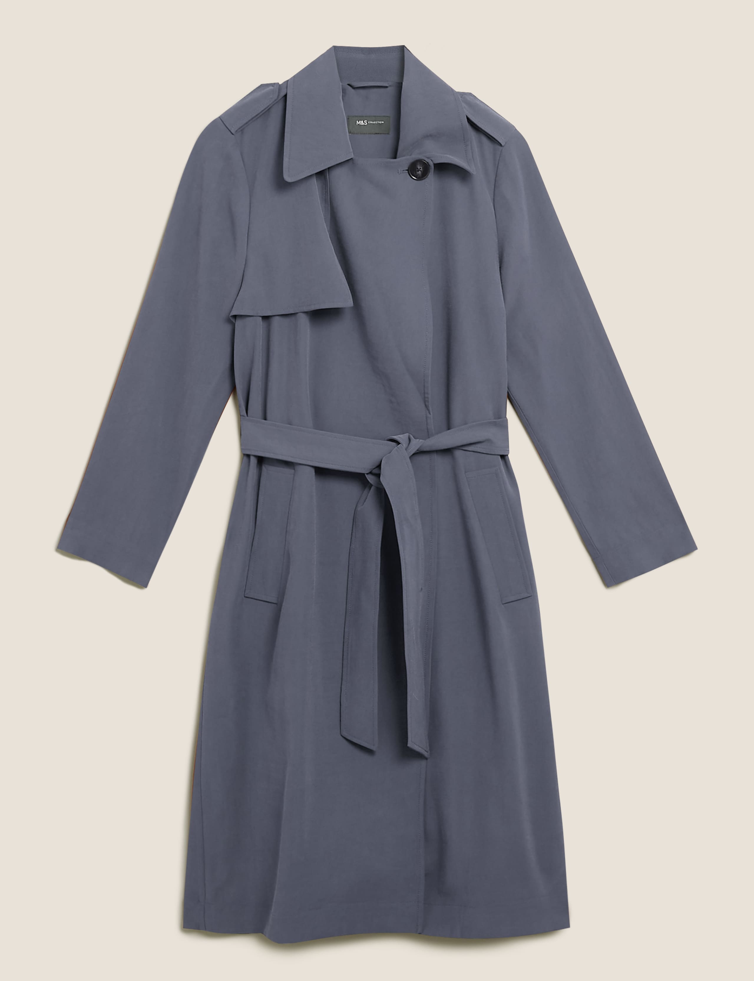Belted Longline Double Breasted Coat 1 of 4