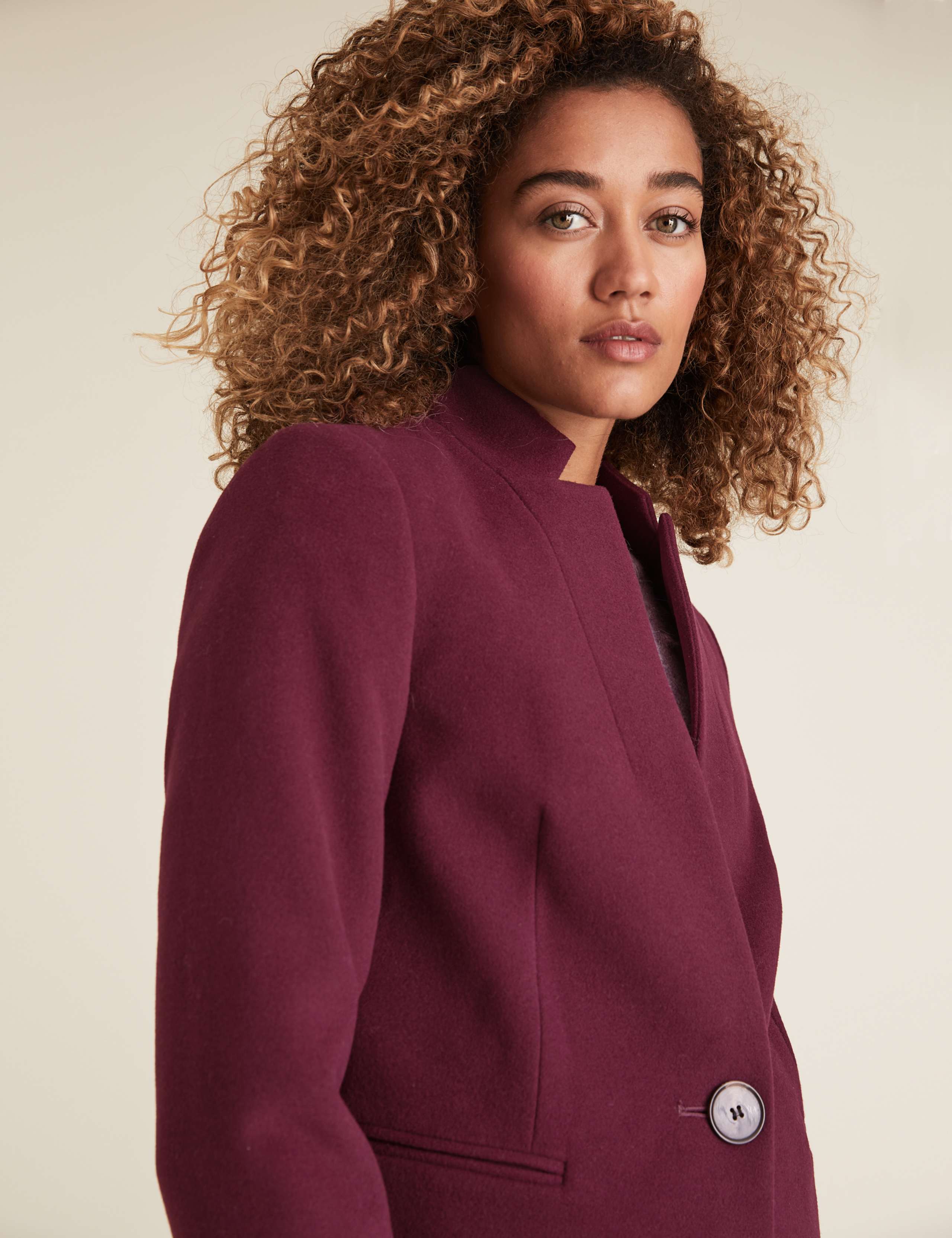 Notch Neck Coat 3 of 4