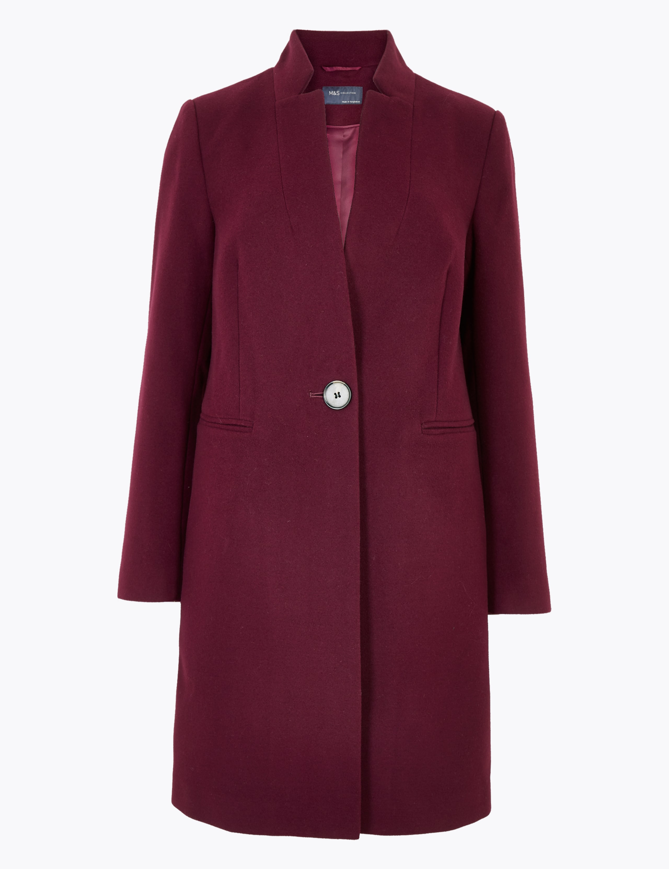 Notch Neck Coat 2 of 4