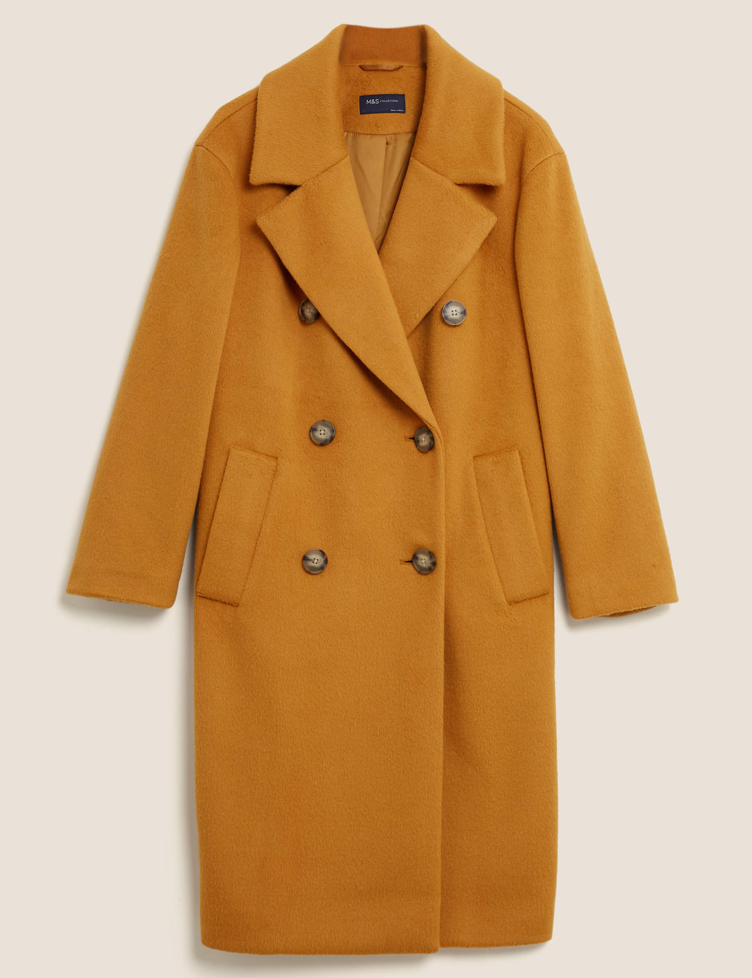 Double Breasted Longline Coat with Wool 2 of 7