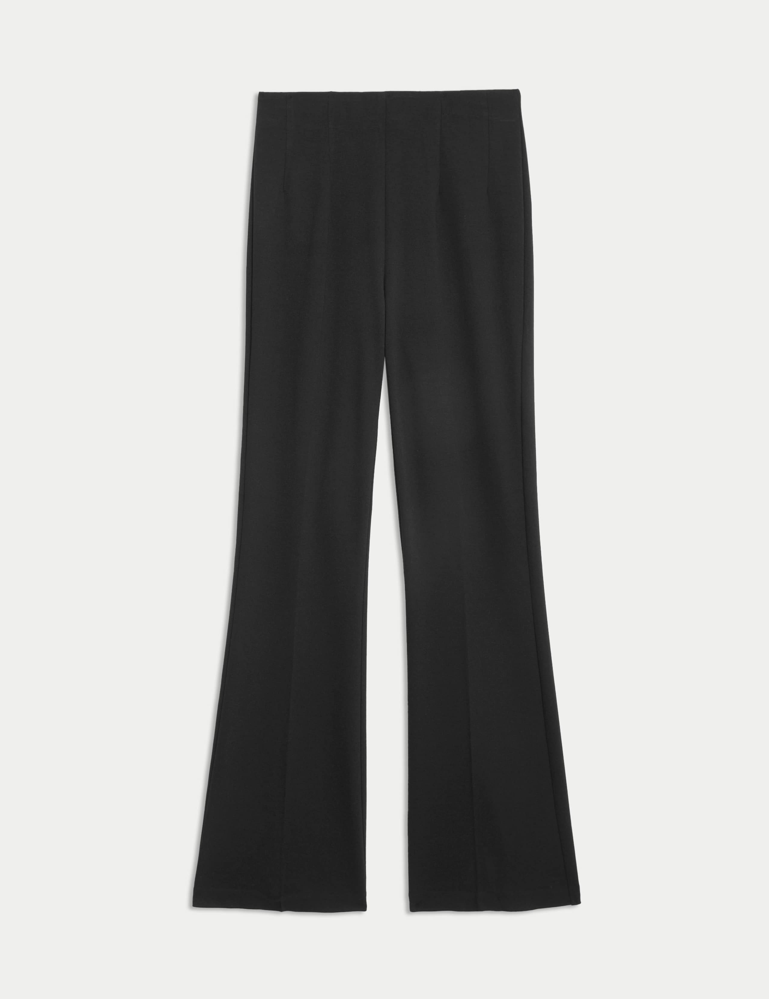 Jersey Elasticated Waist Flared Trousers 2 of 5