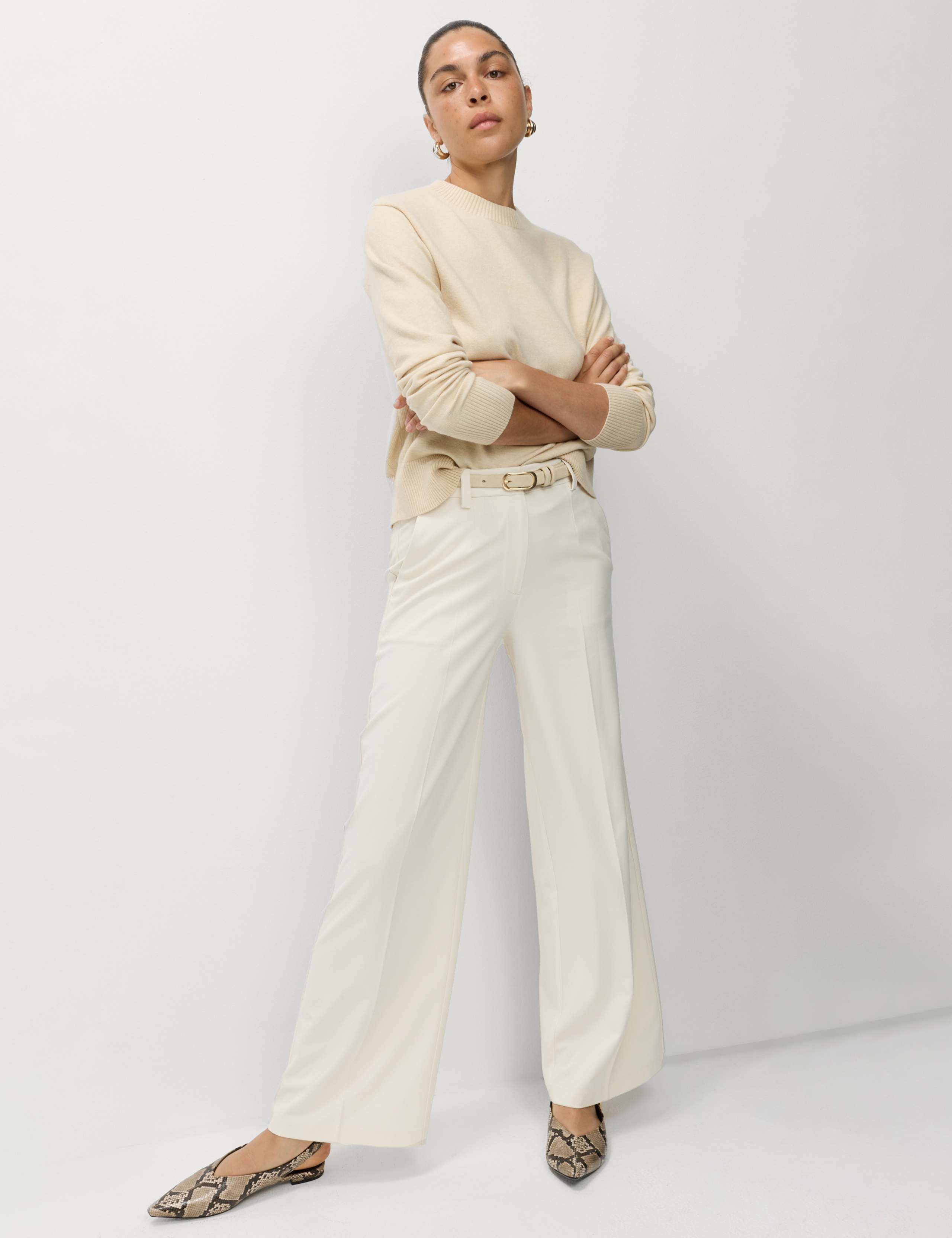 Woven Wide Leg Trousers 4 of 6