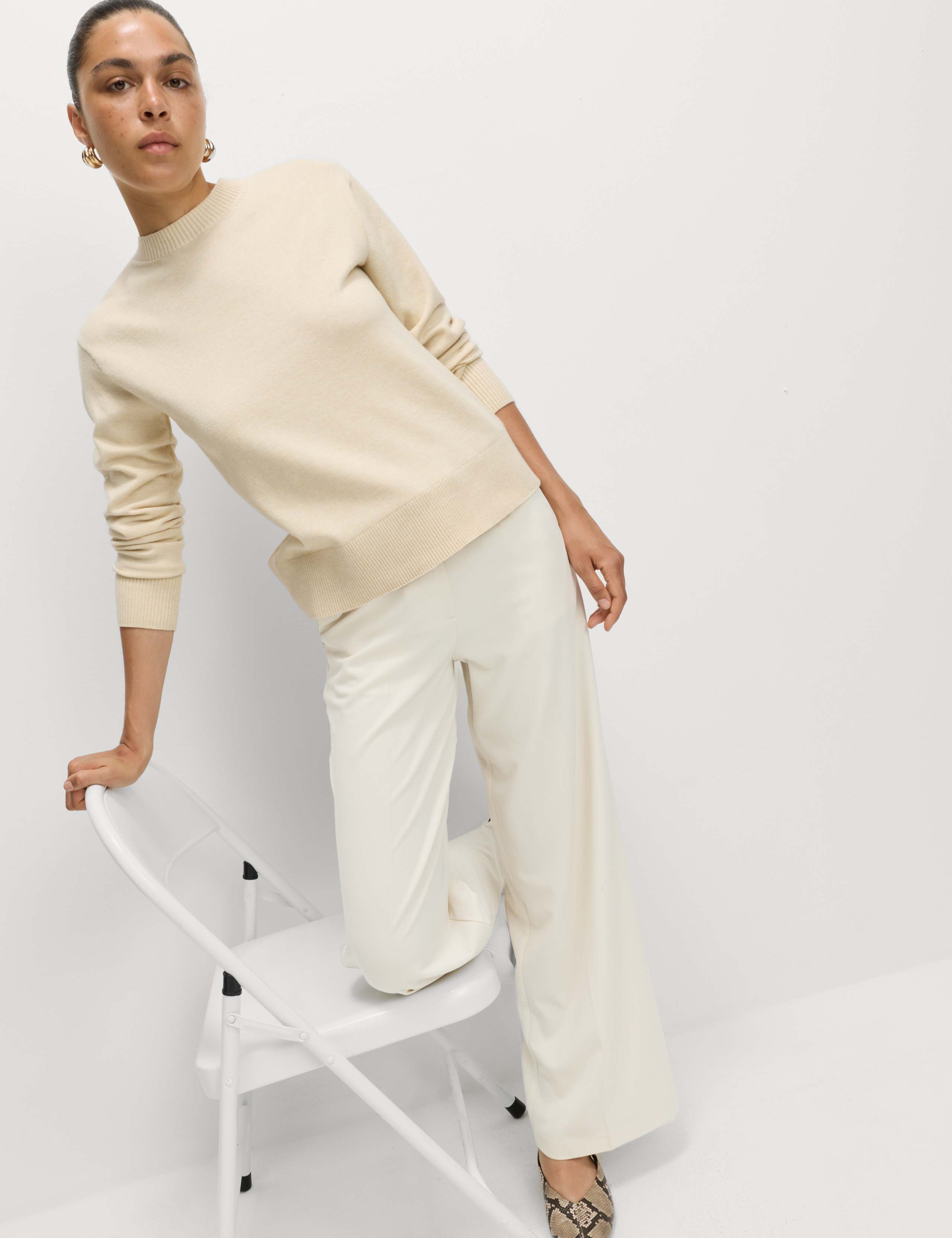 Woven Wide Leg Trousers 6 of 6