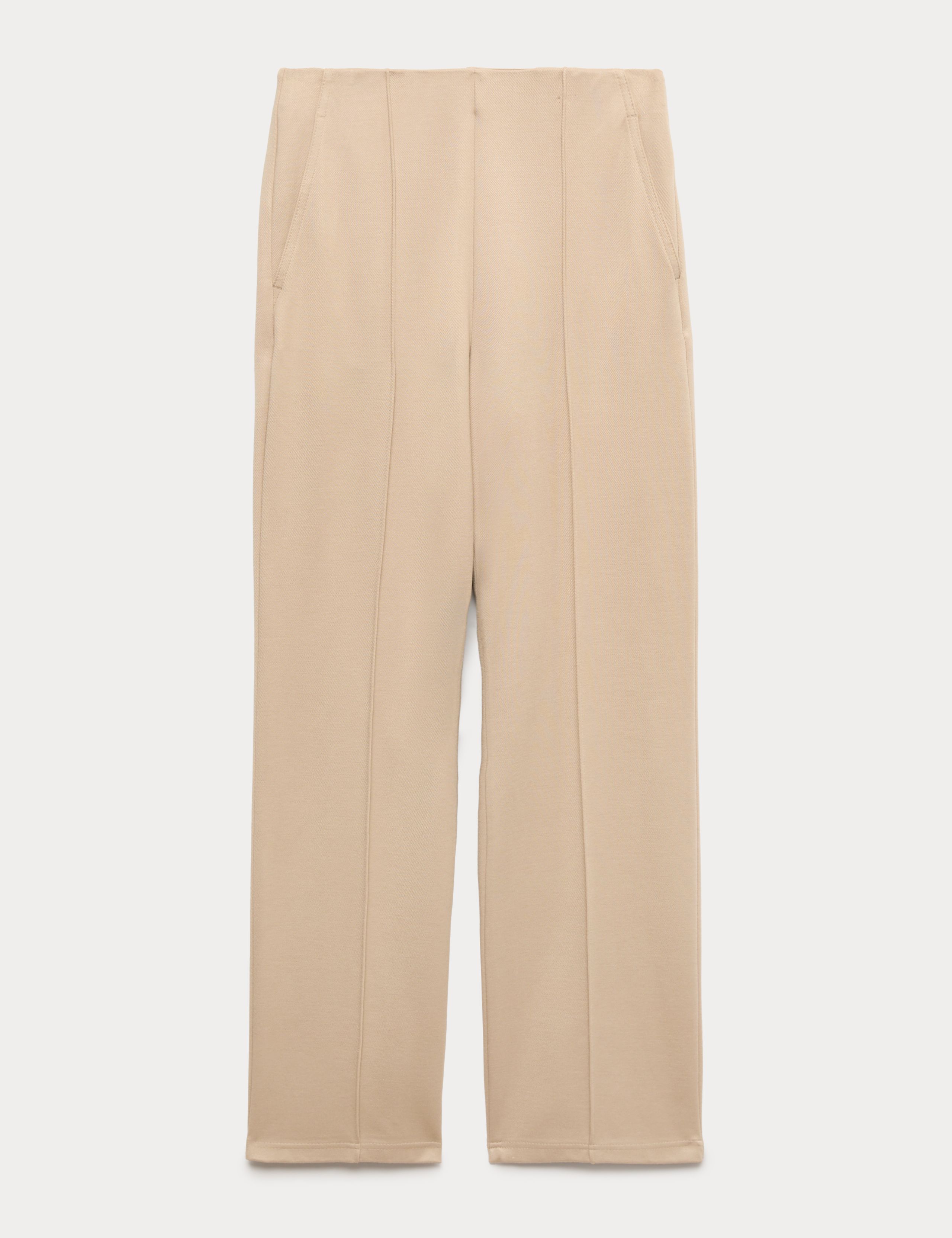 Jersey Twill Straight Leg Ankle Grazer Trousers 2 of 6