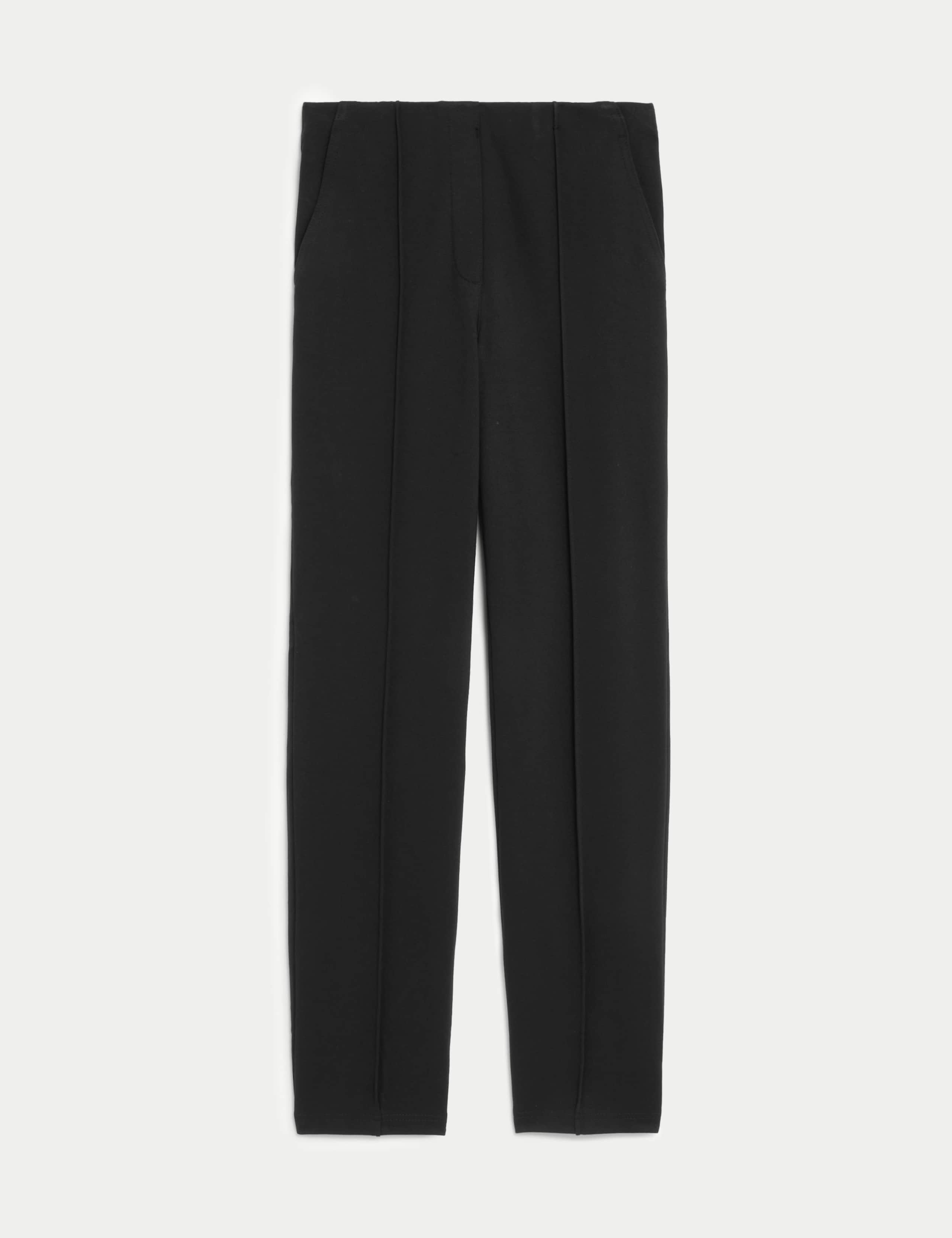 Jersey Twill Straight Leg Ankle Grazer Trousers 2 of 6