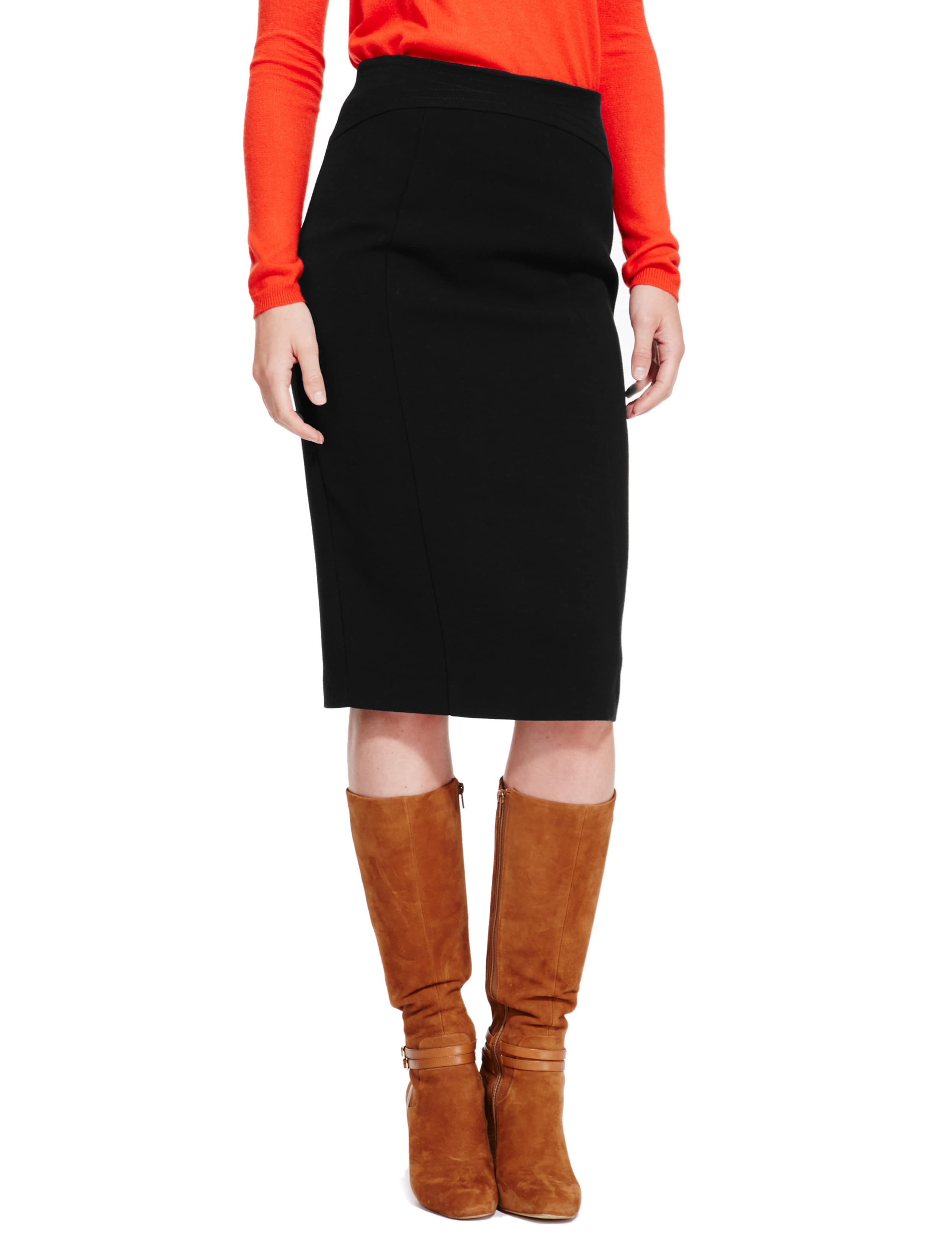 Back Zip Pencil Skirt 1 of 3