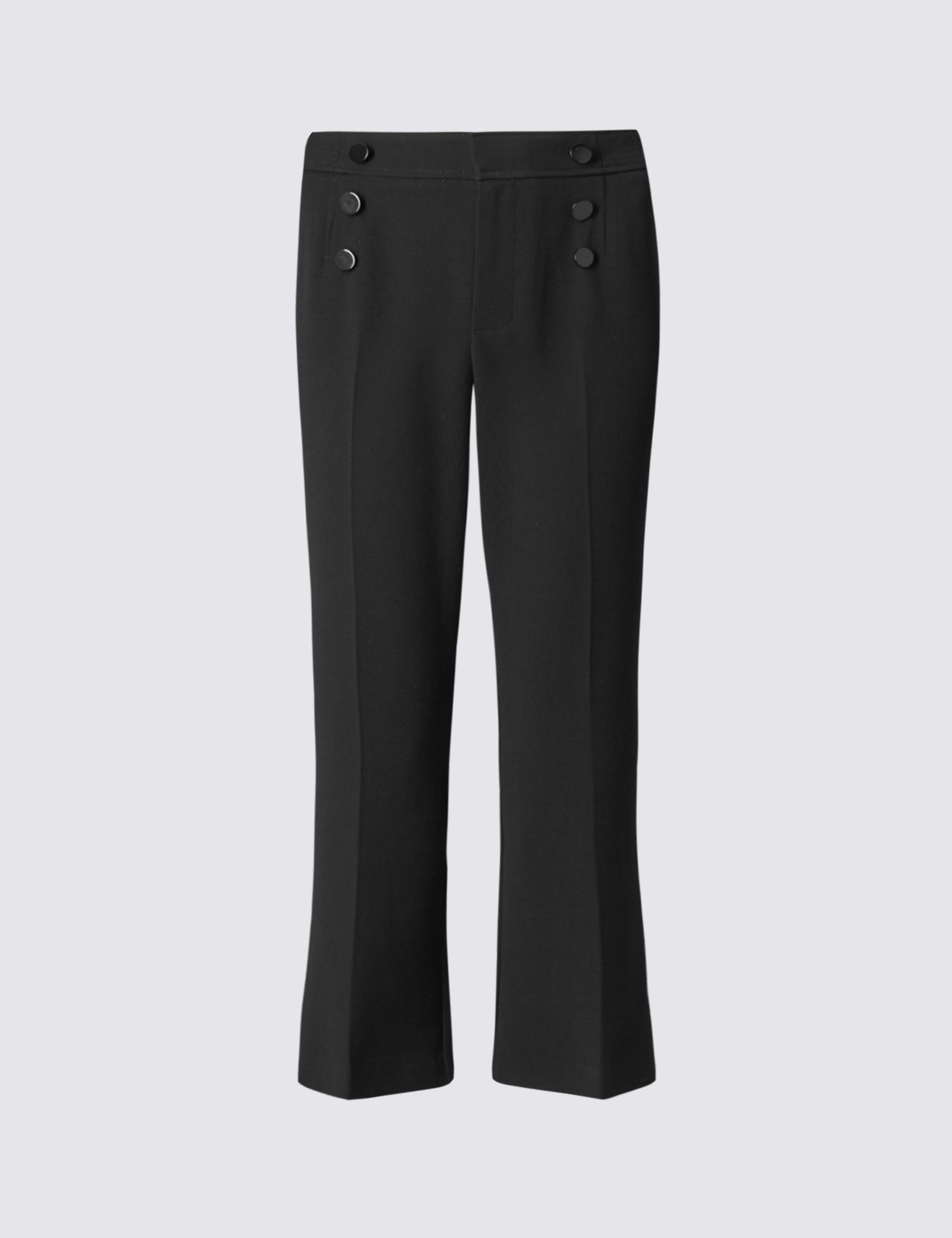 Stitched Boot Leg Cropped Trousers 2 of 4