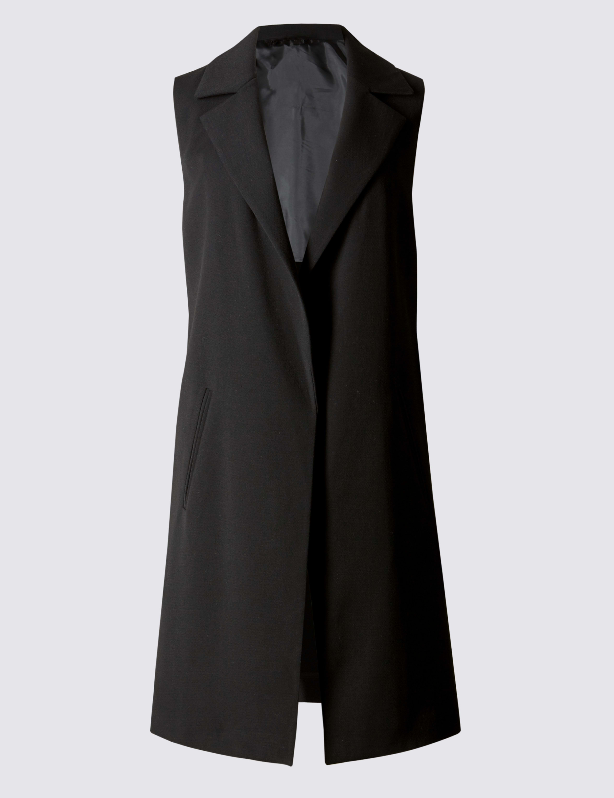 Sleeveless Longline Jacket 2 of 5