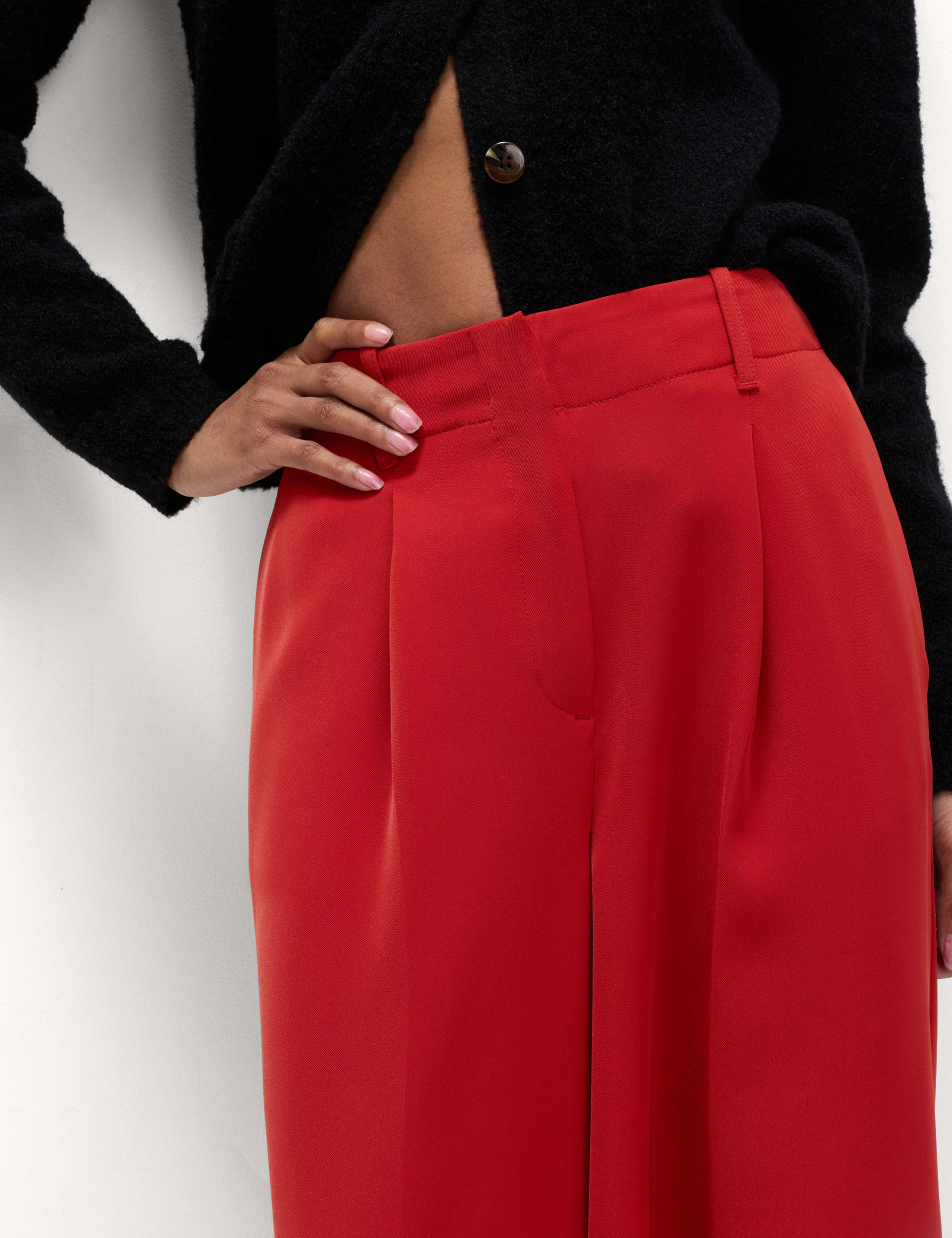 Single Pleat Wide Leg Trousers 3 of 6