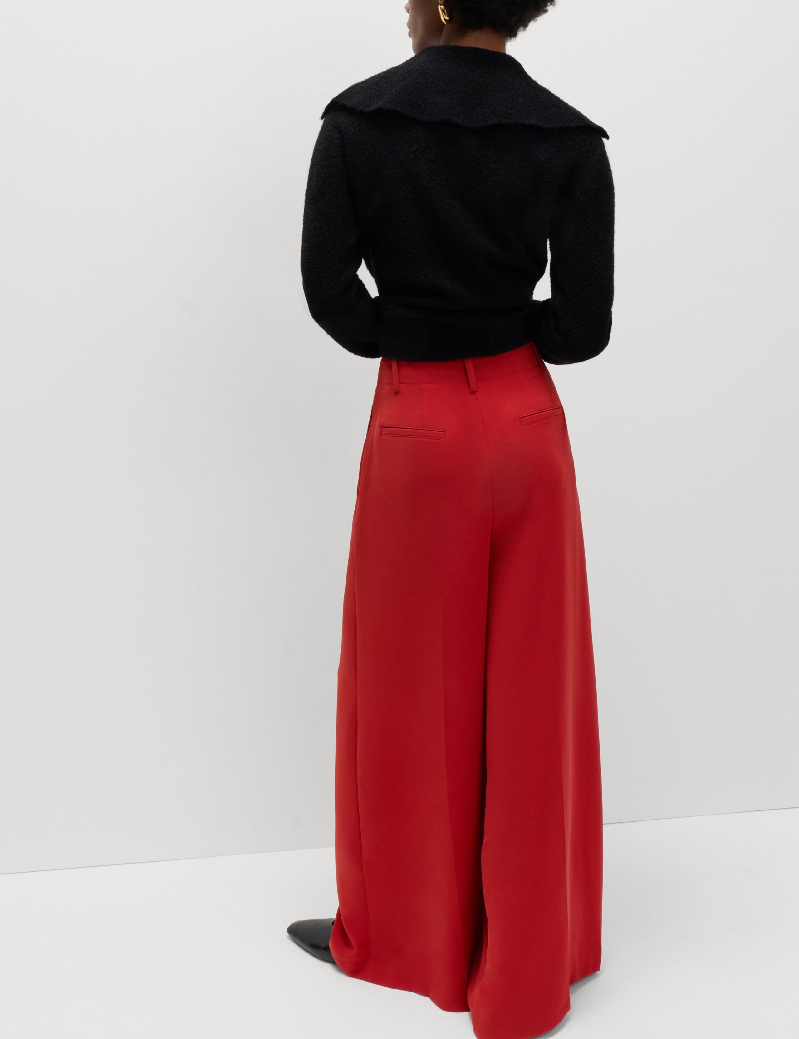 Single Pleat Wide Leg Trousers 6 of 6