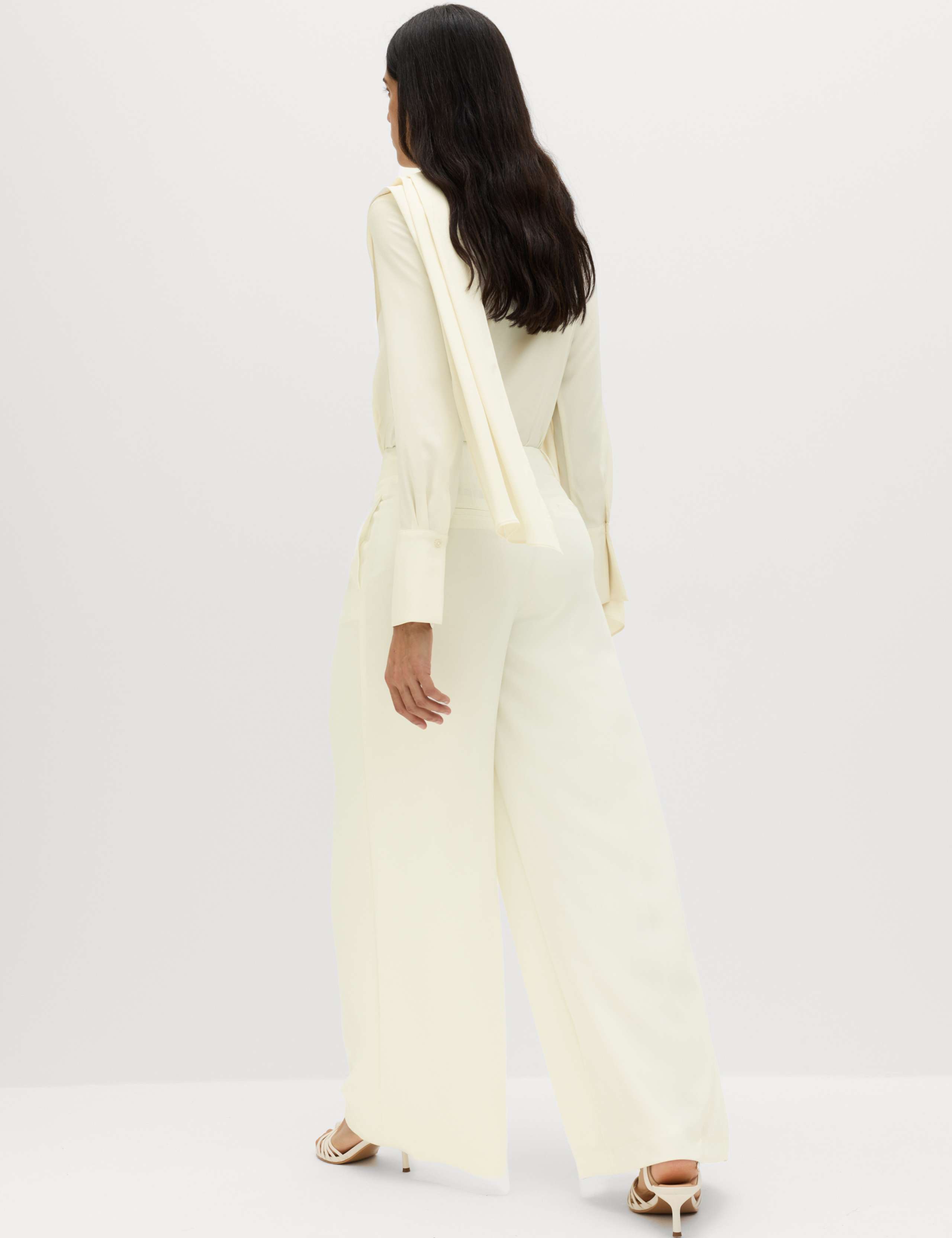 Single Pleat Wide Leg Trousers 6 of 6