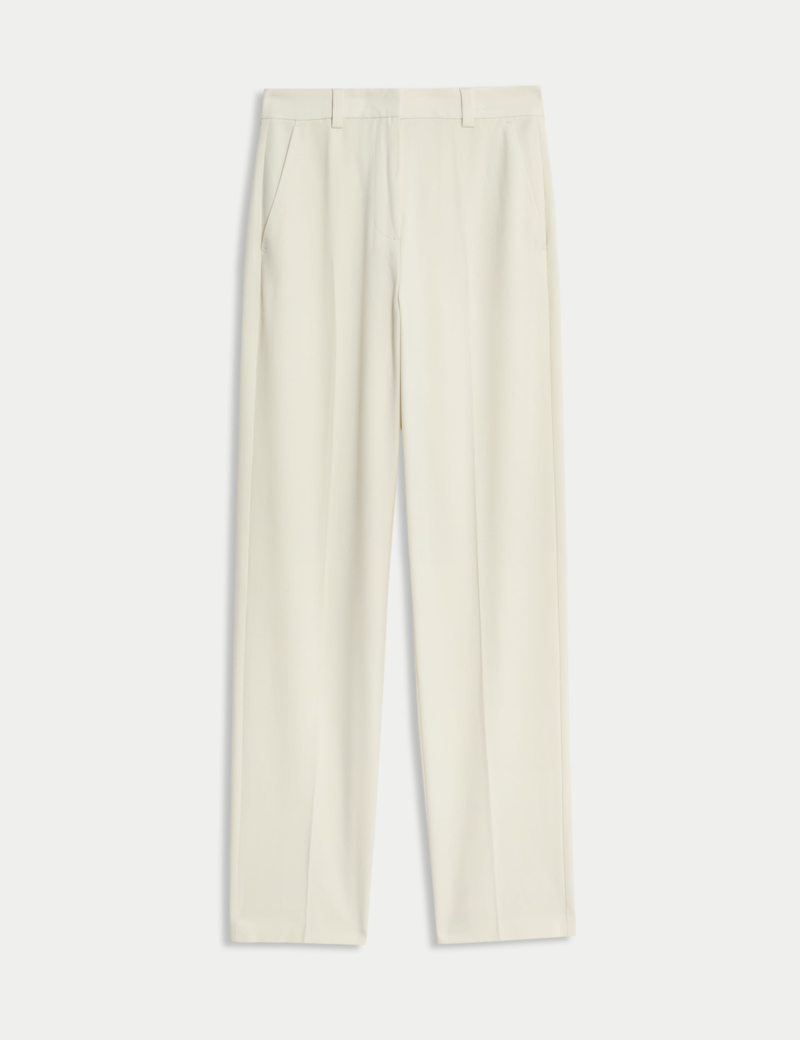 Woven Straight Leg Trousers with Stretch 2 of 5