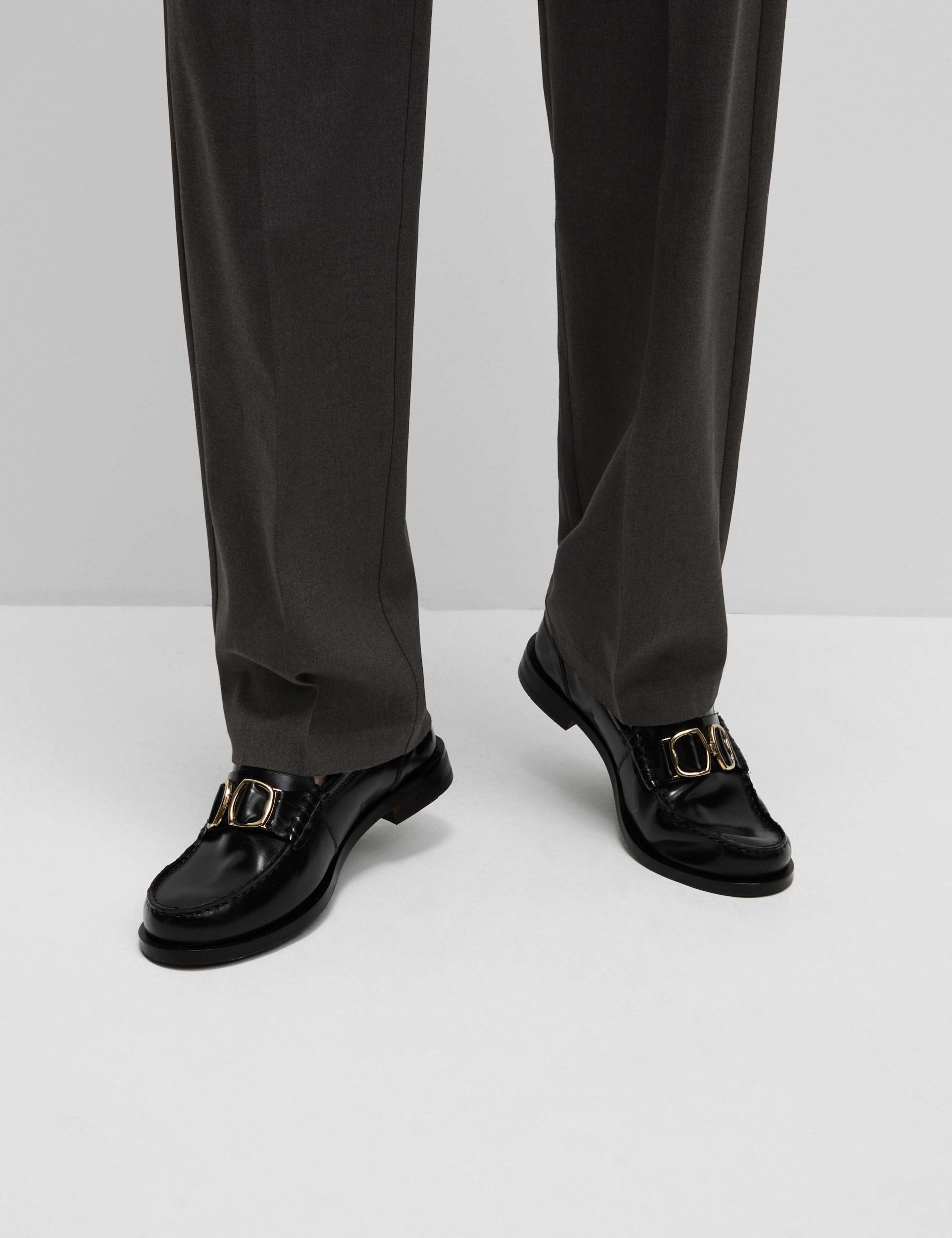 Woven Straight Leg Trousers with Stretch 4 of 5